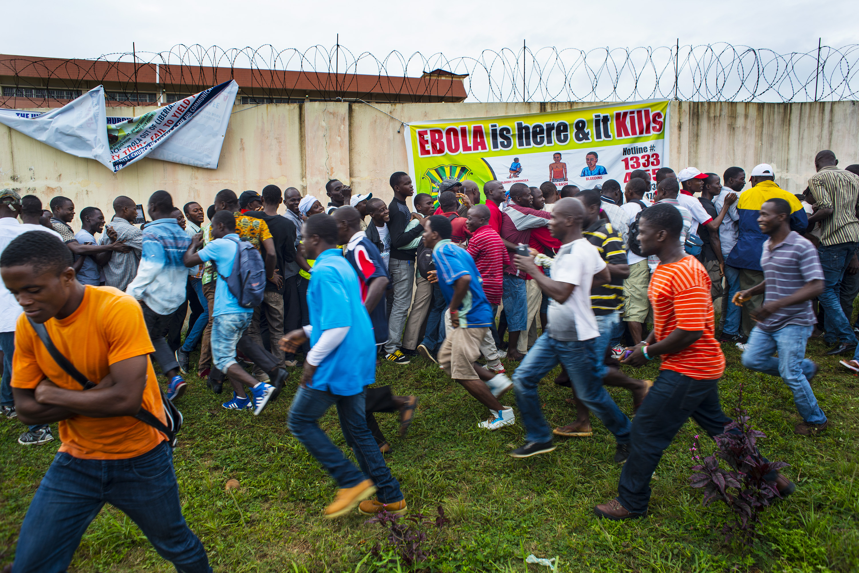 The West African country of Liberia is crippled by a recent outbreak of the Ebola virus.