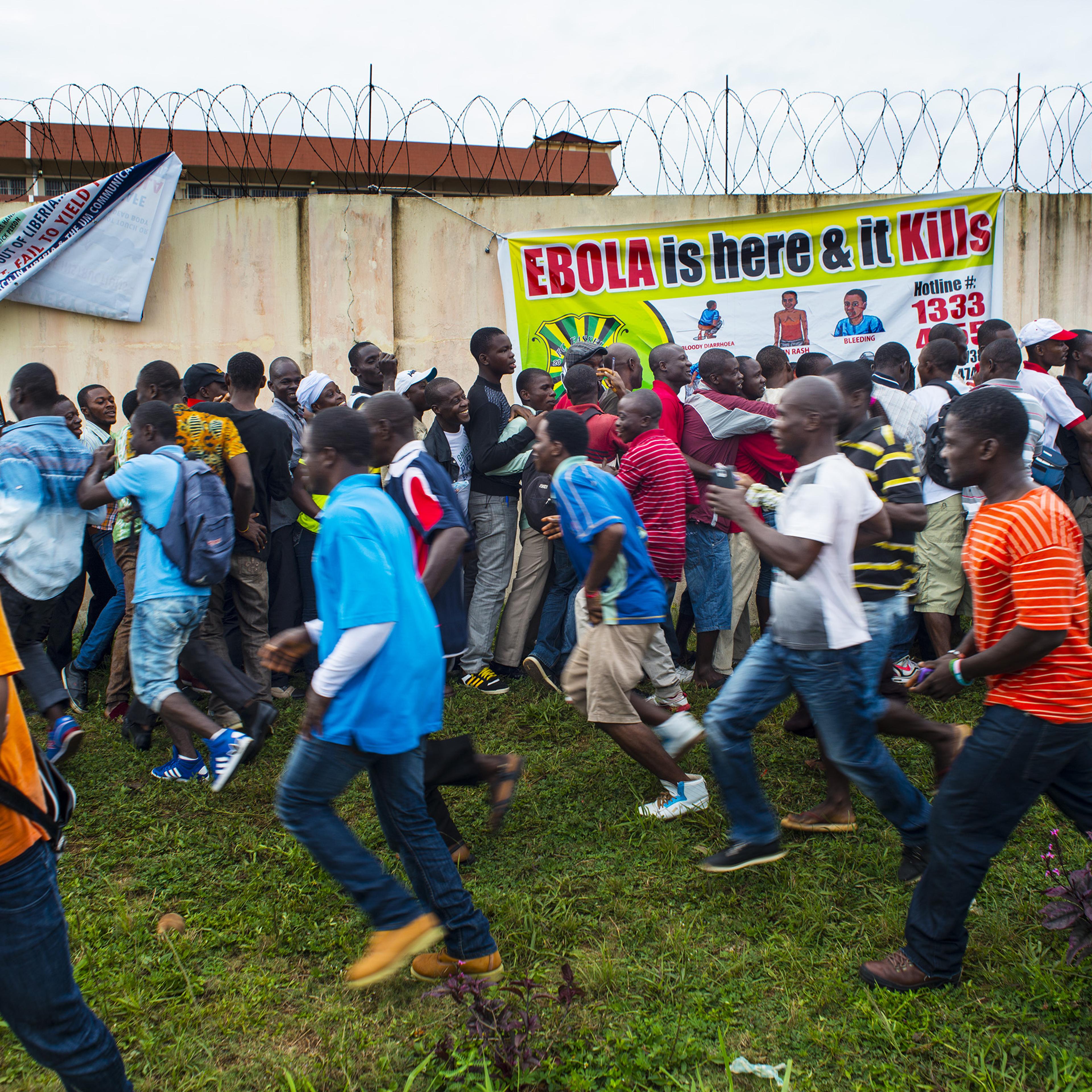The West African country of Liberia is crippled by a recent outbreak of the Ebola virus.