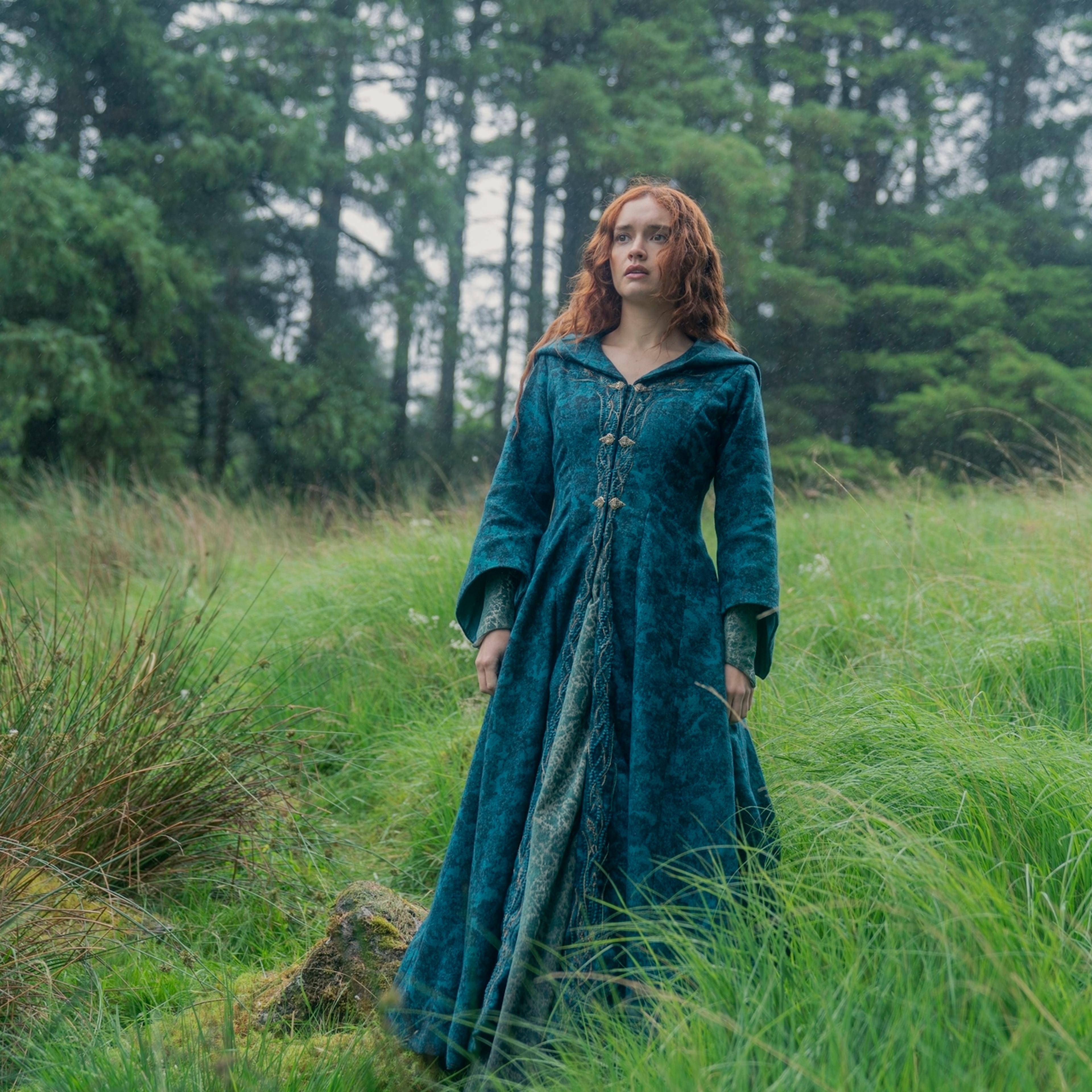 Olivia Cooke, who portrays Alicent Hightower in House of the Dragon, discusses the sacrificial Season 2 finale. She is seen here in the season's penultimate episode.
