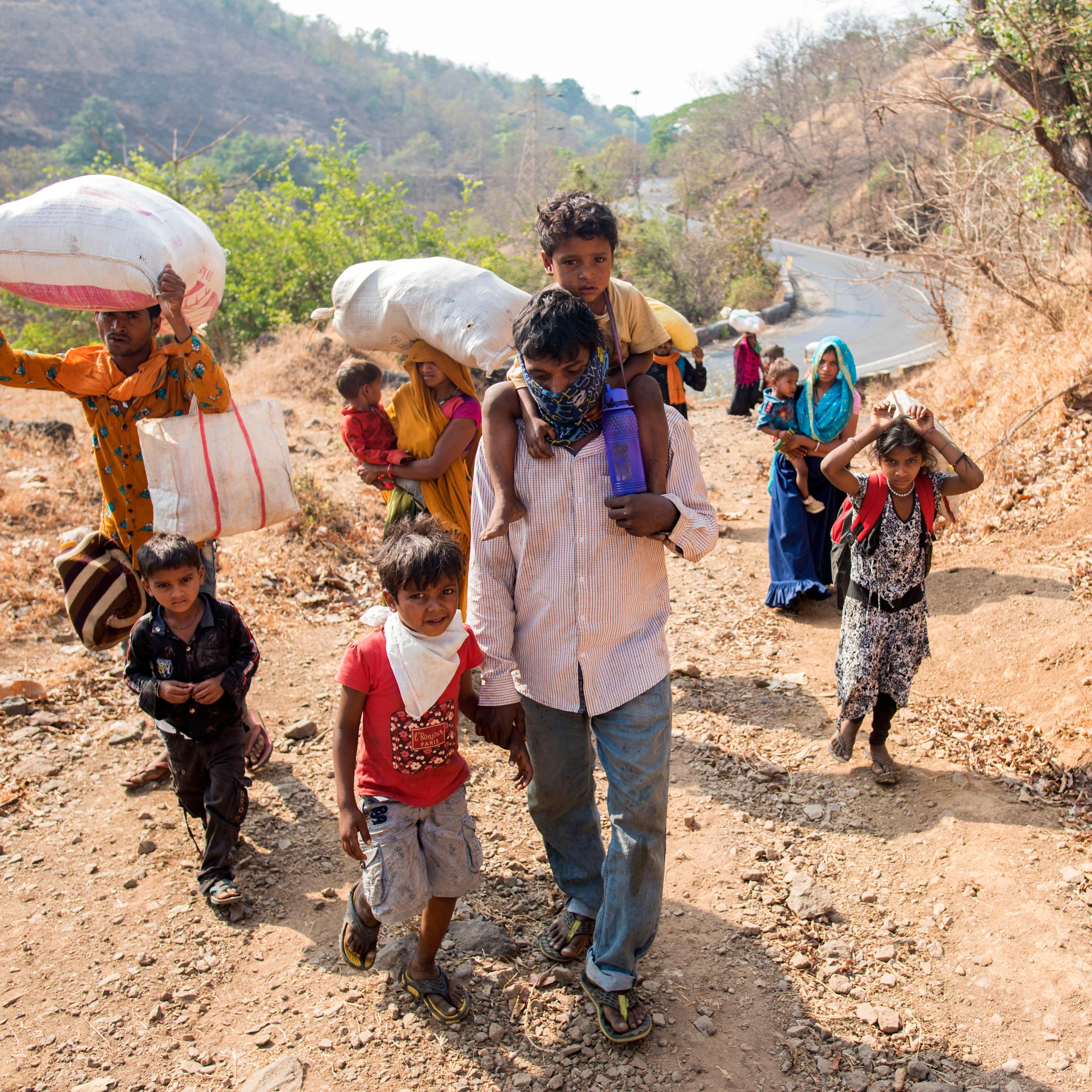Thousands Of Migrant Workers Head Home In Coronavirus Lockdown