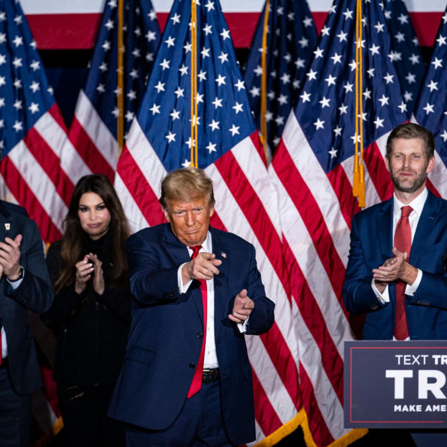 Trump Campaign Holds Caucus Night Watch Party