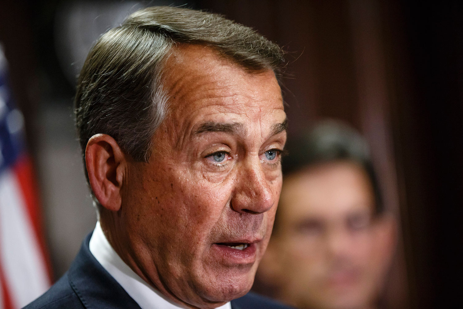 House Speaker John Boehner of Ohio speaking on Capitol Hill in Washington, D.C., on April 29, 2014.