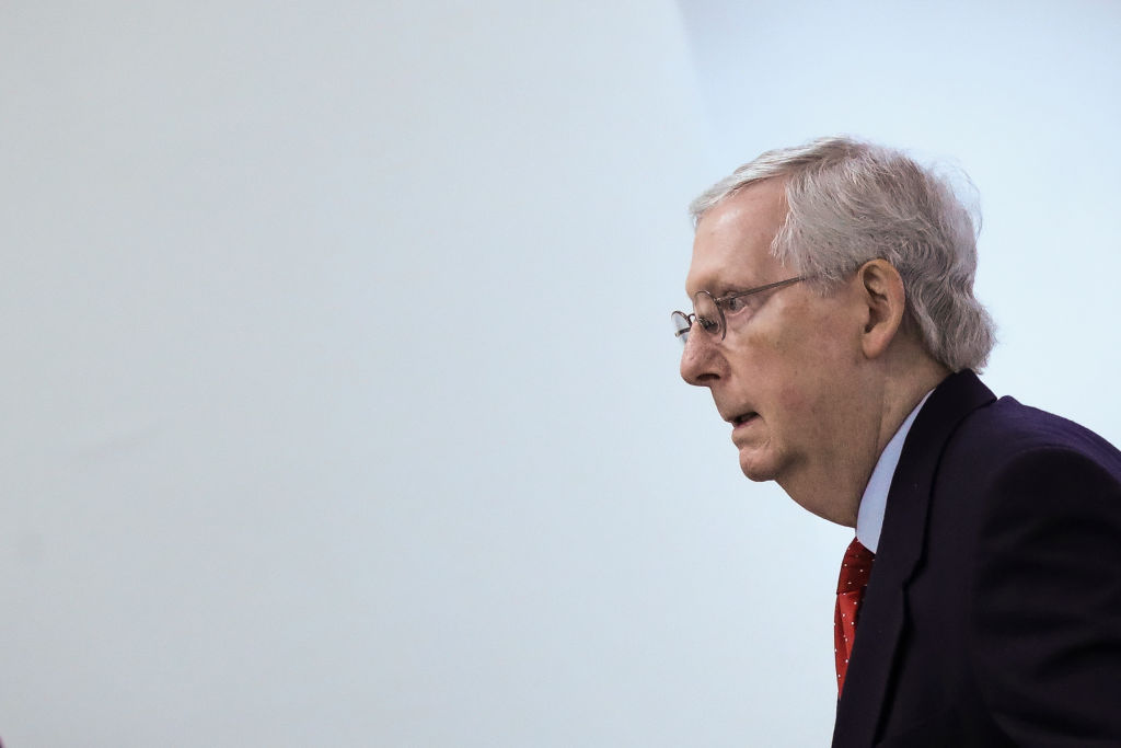 Secretary Of State Mike Pompeo Meets Senate Majority Leader Sen. McConnell On Capitol Hill