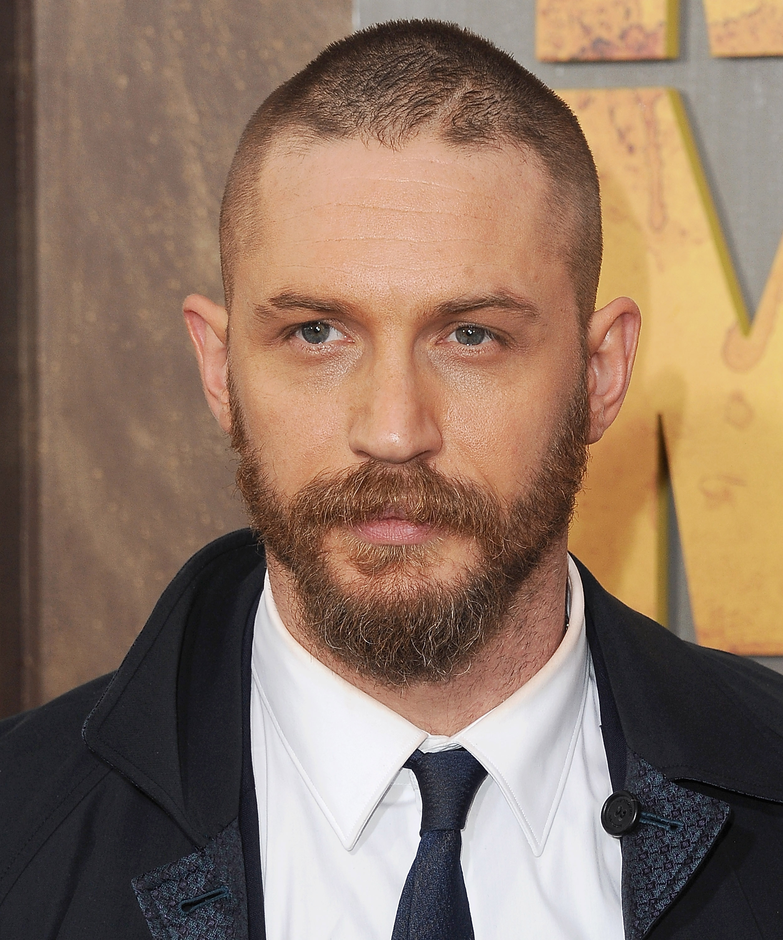 Actor Tom Hardy arrives at the Los Angeles Premiere of "Mad Max: Fury Road" at TCL Chinese Theatre IMAX on May 7, 2015 in Hollywood.