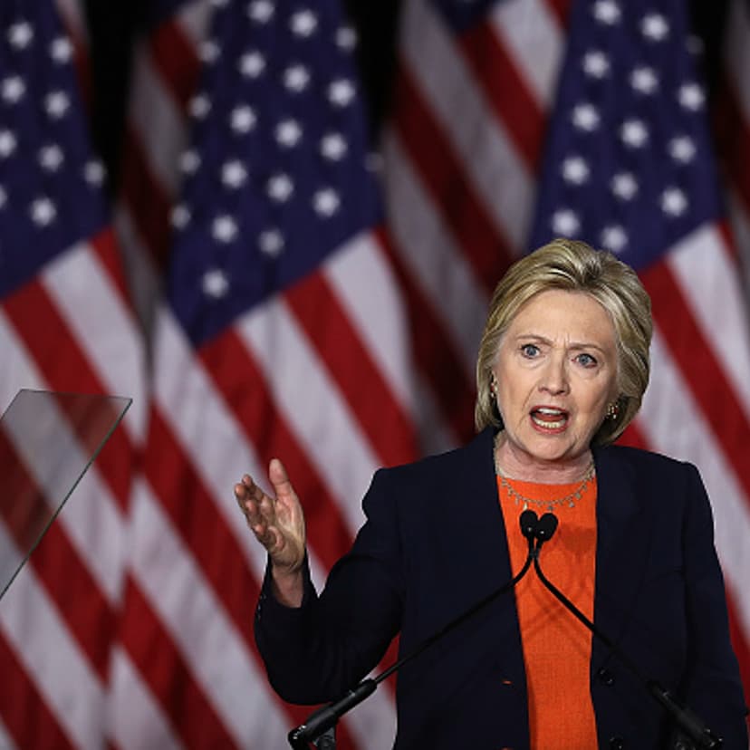 Democratic presidential candidate former Secretary of State Hillary Clinton delivers a national security address on June 2, 2016 in San Diego, California.