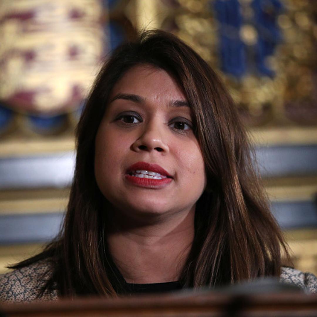 Tulip Siddiq MP speaking at an Association of Jewish Refugees event in the Houses of Parliament in Westminster, London, on the 80th anniversary of the Kindertransport scheme. (Photo by Yui Mok/PA Images via Getty Images)