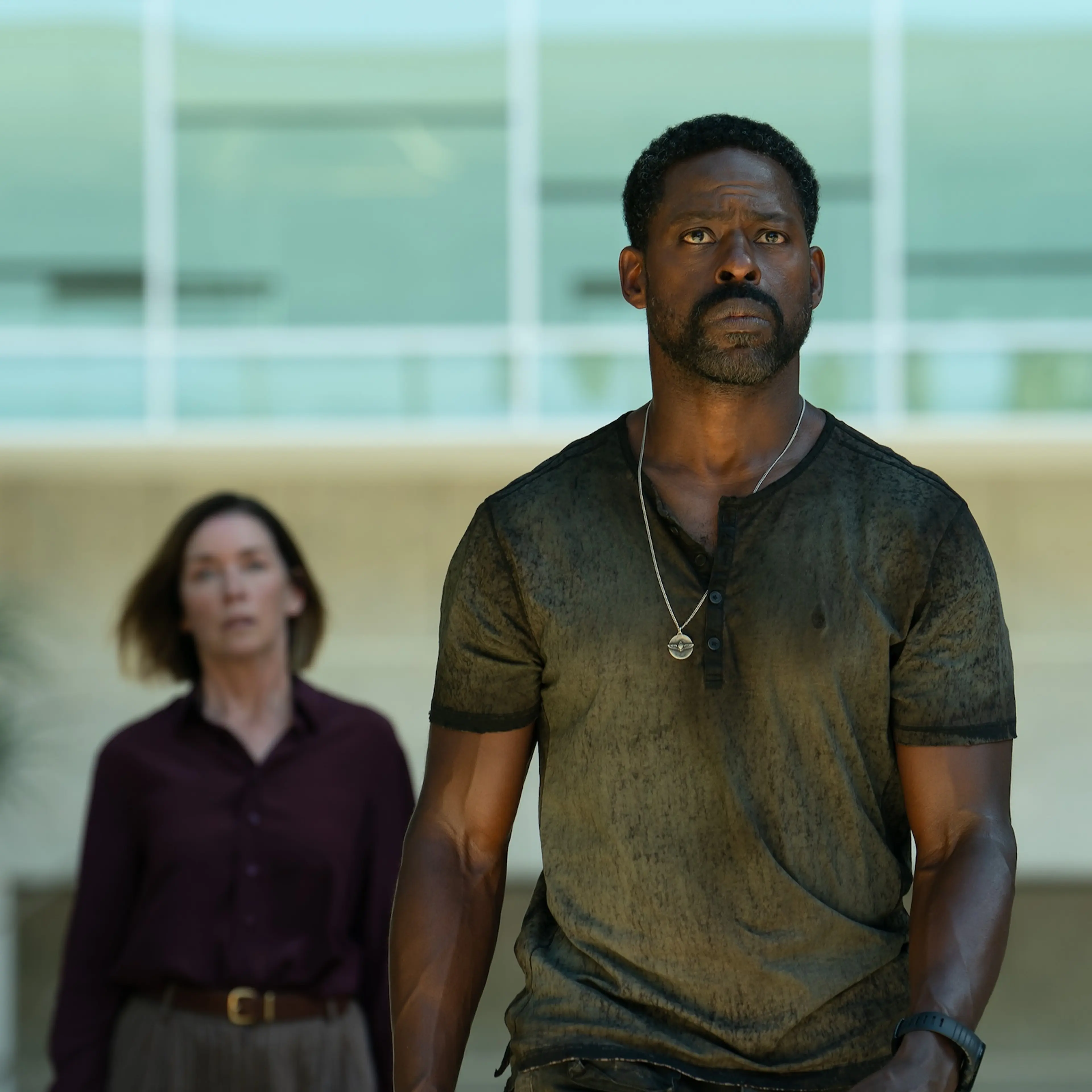 Julianne Nicholson and Sterling K. Brown in Paradise