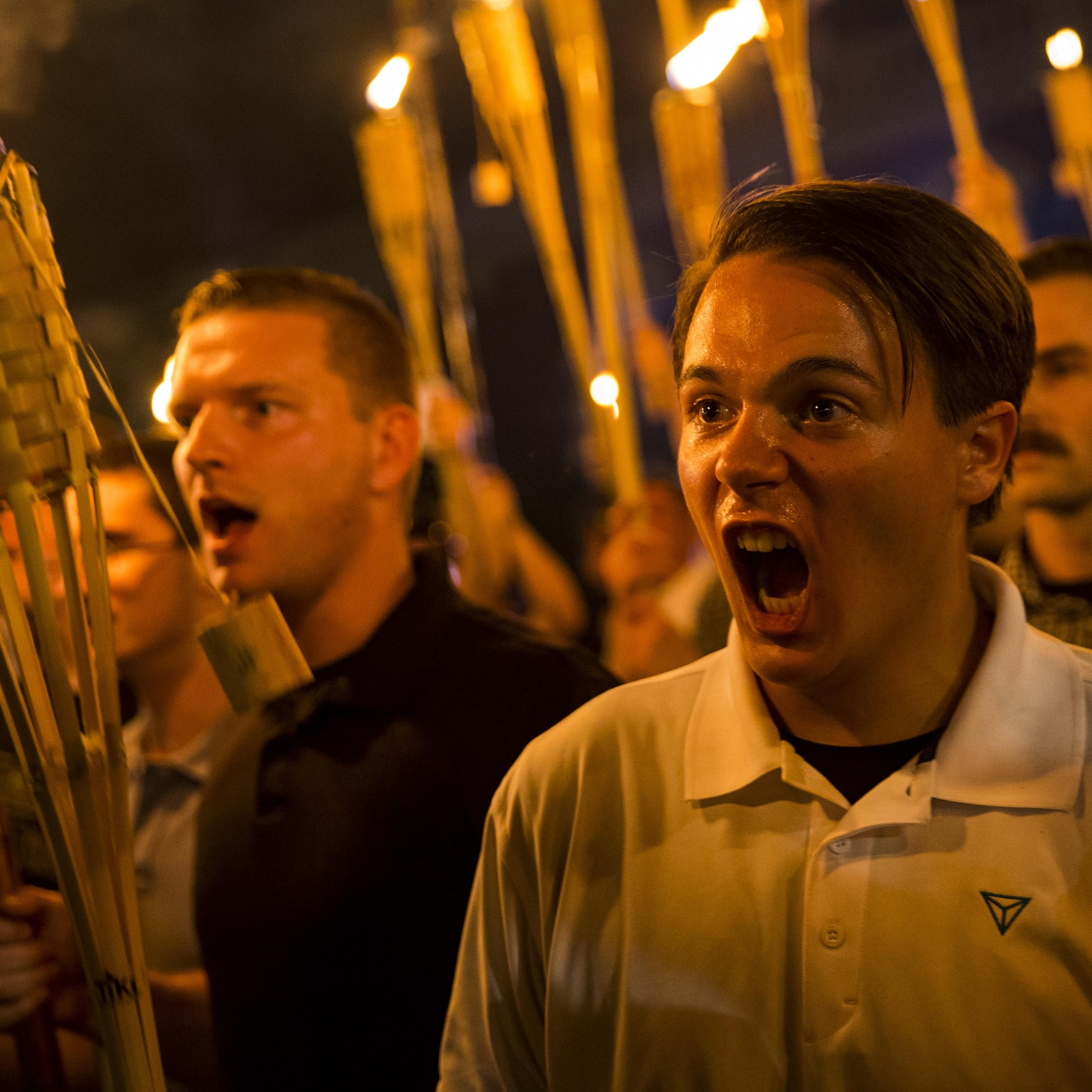 White Supremacists March with Torches in Charlottesville