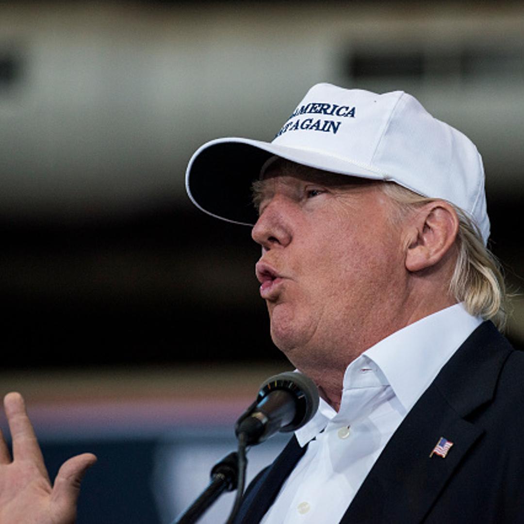 Republican presidential nominee Donald Trump speaks at the 2nd annual Joni Ernst Roast and Ride event on August 27, 2016 in Des Moines, Iowa.