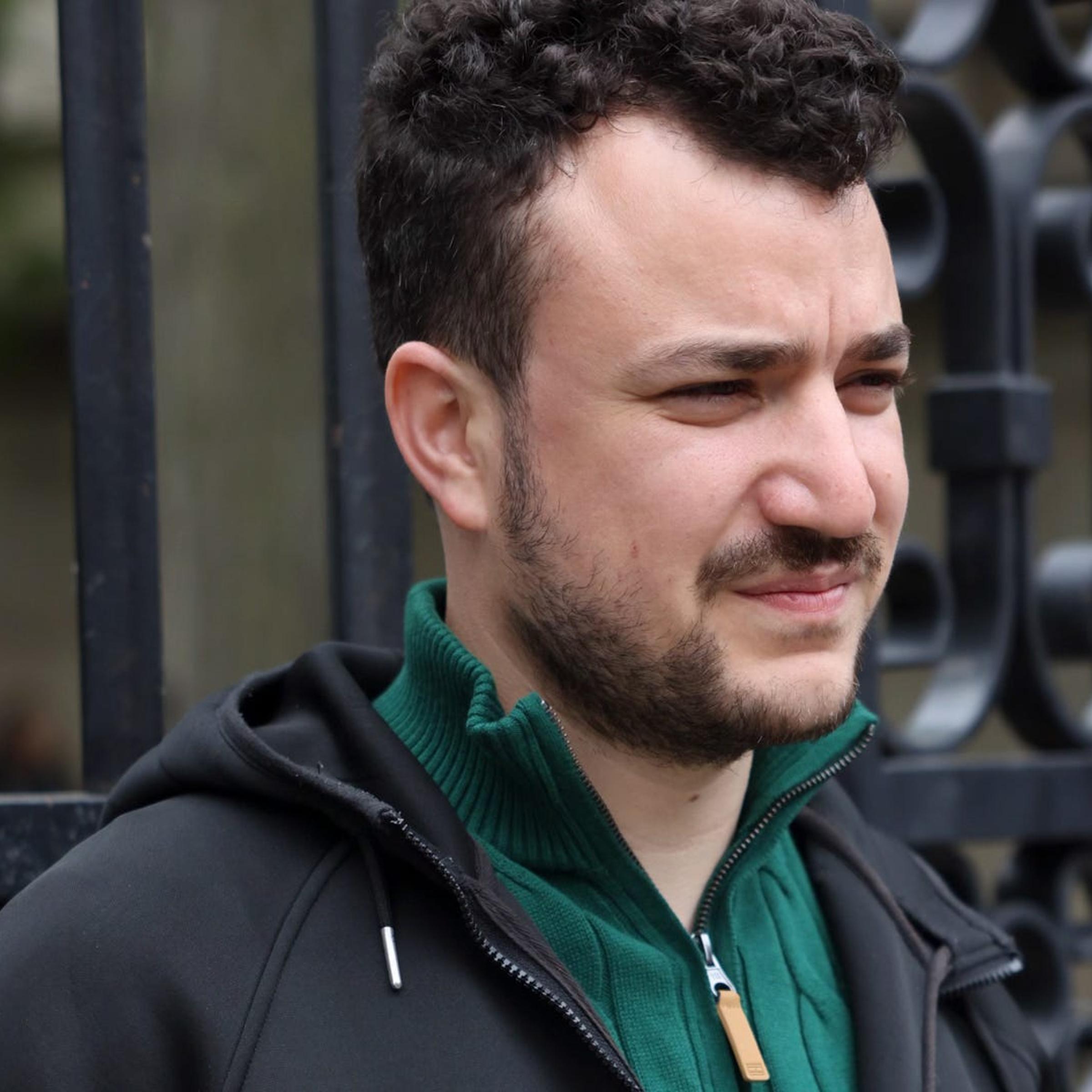 Mahmoud Khalil, a former graduate student at Columbia University, outside the campus in New York City on April 30, 2024.