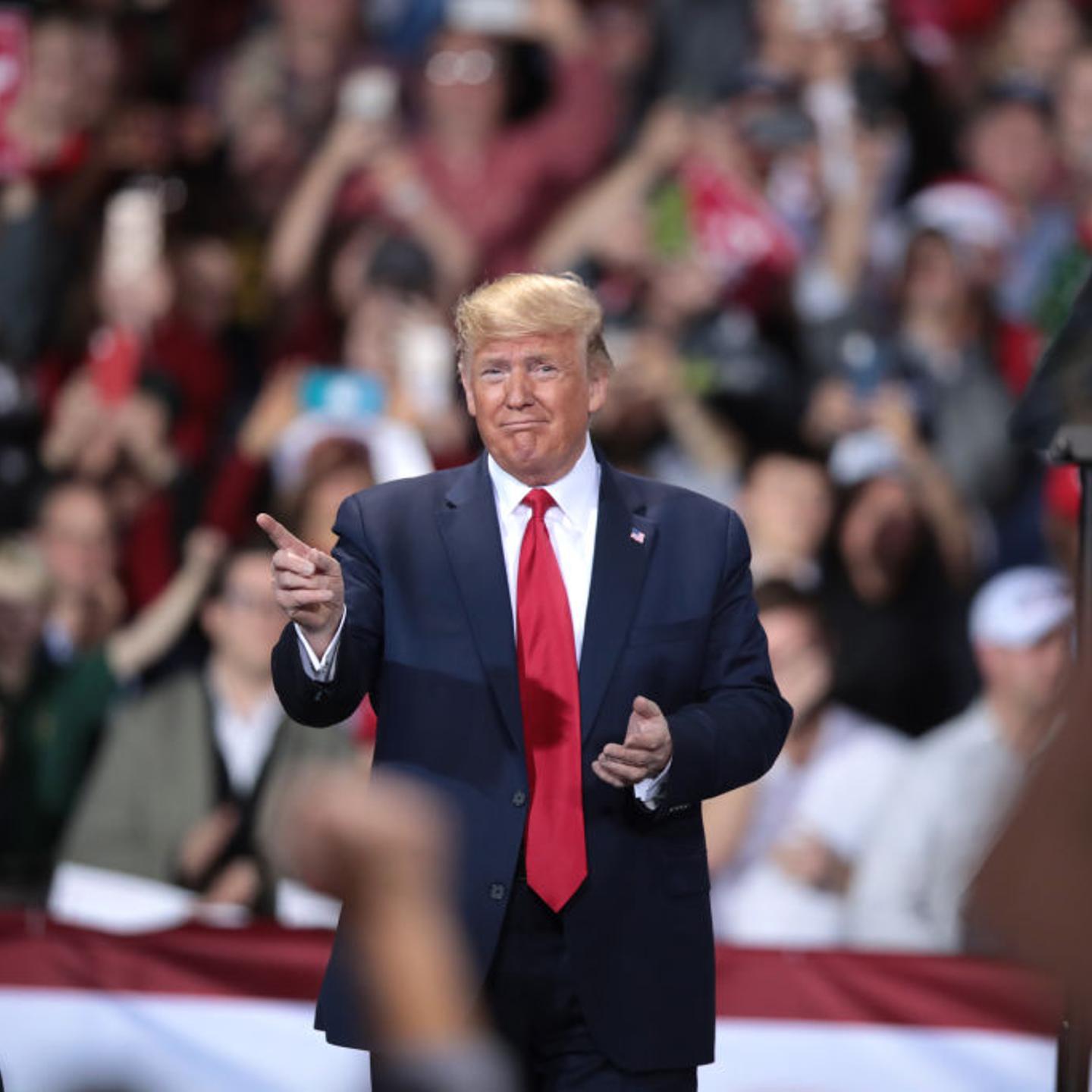 President Trump Holds "Merry Christmas" Campaign Rally In Michigan