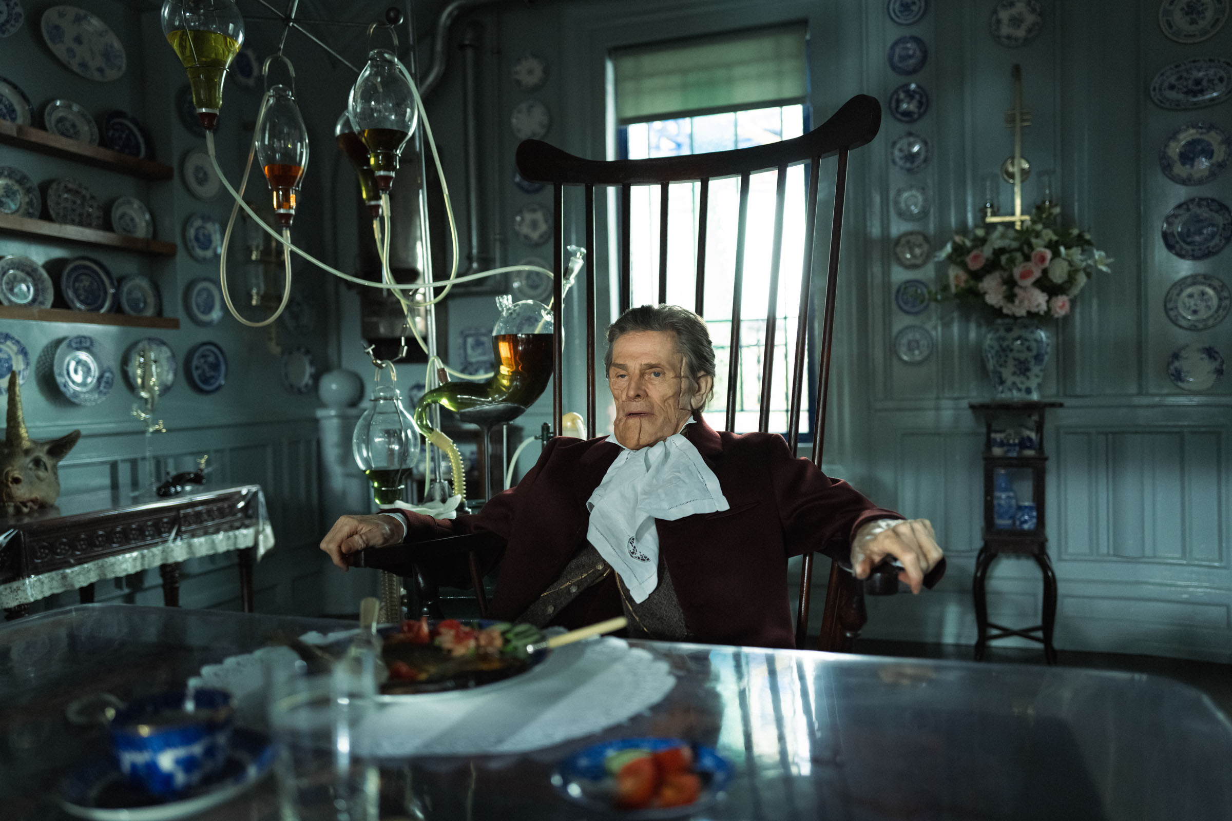 Willem Dafoe in POOR THINGS.