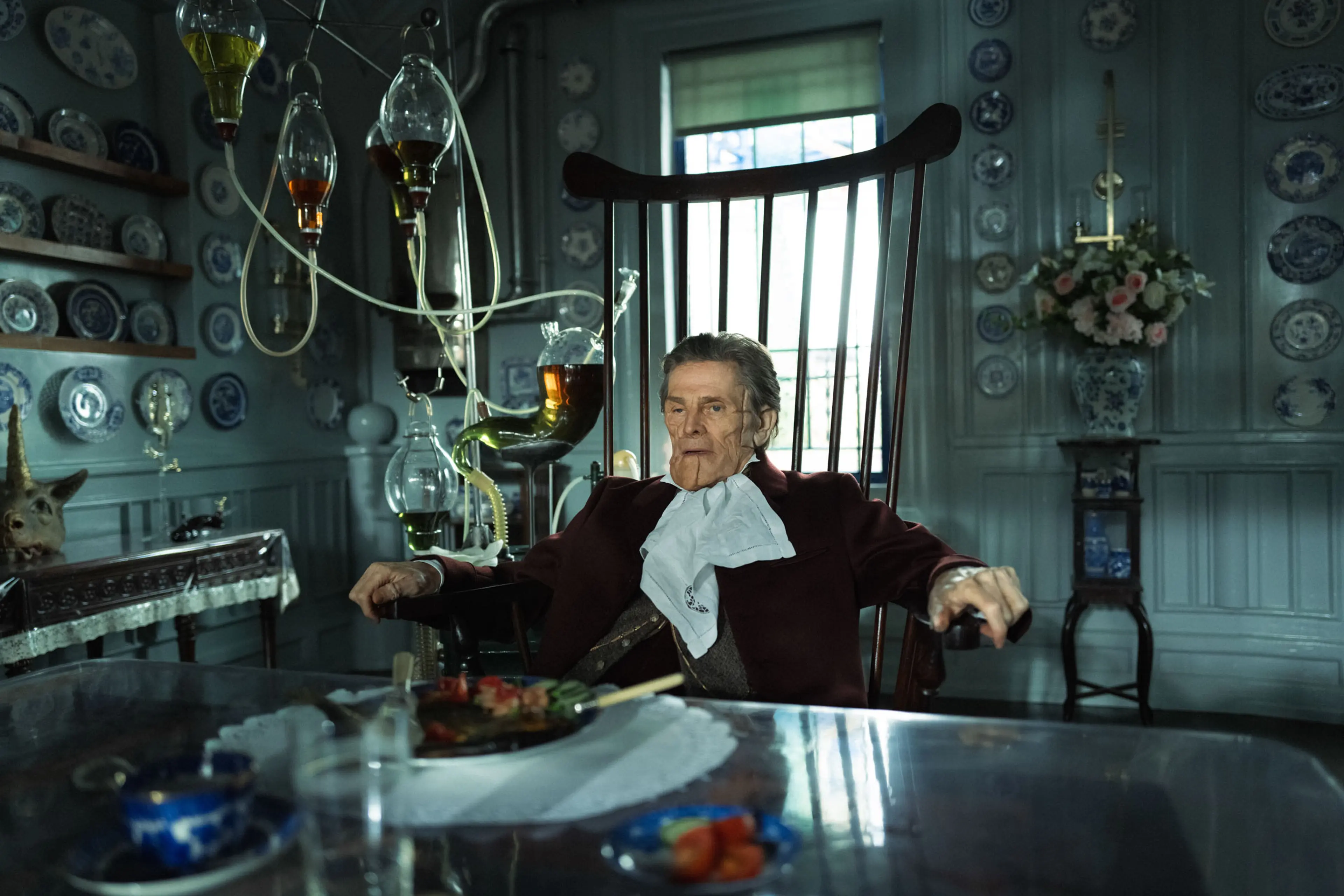 Willem Dafoe in POOR THINGS.