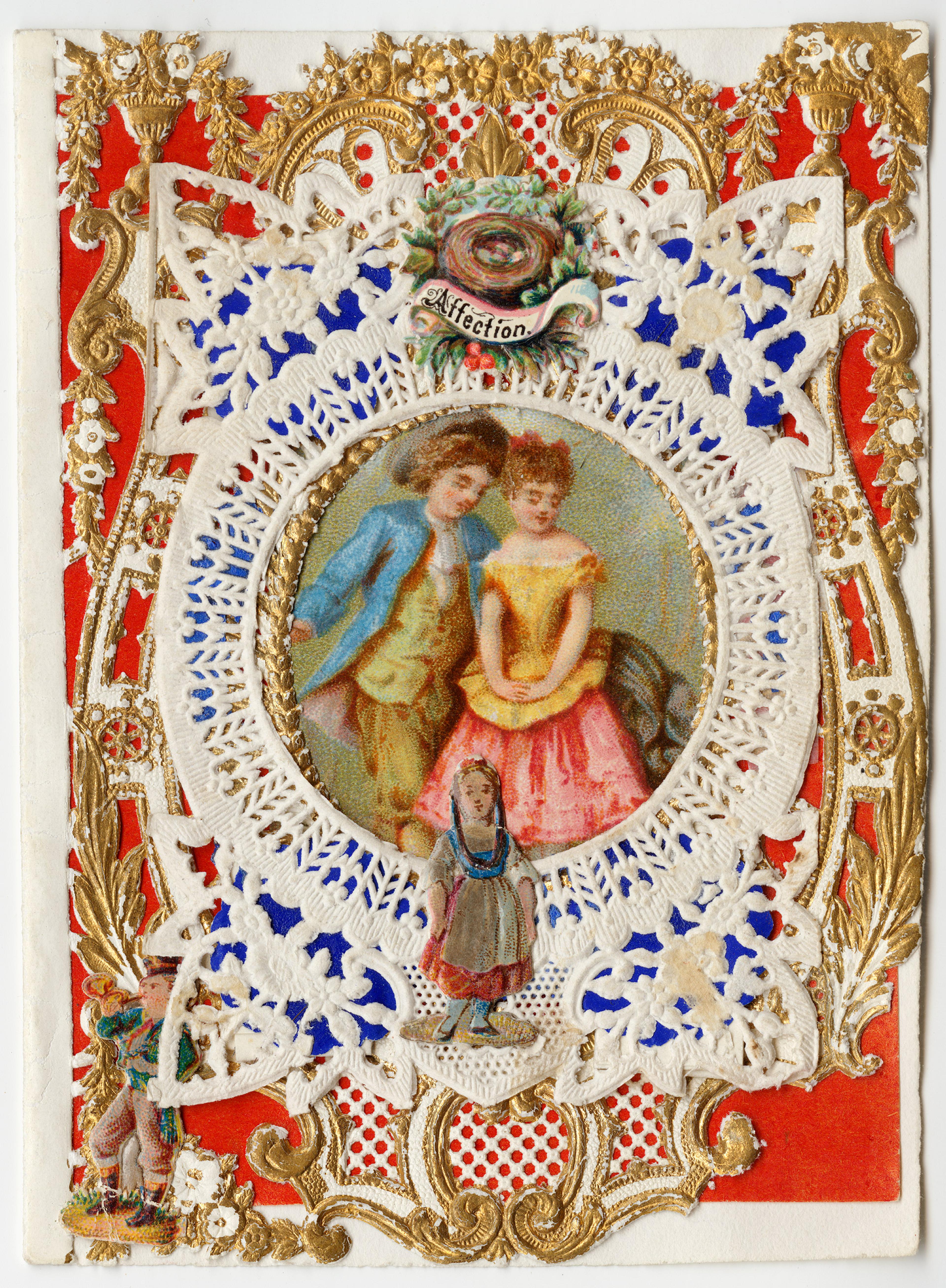Esther Howland Valentine's Day card ca. 1870s.