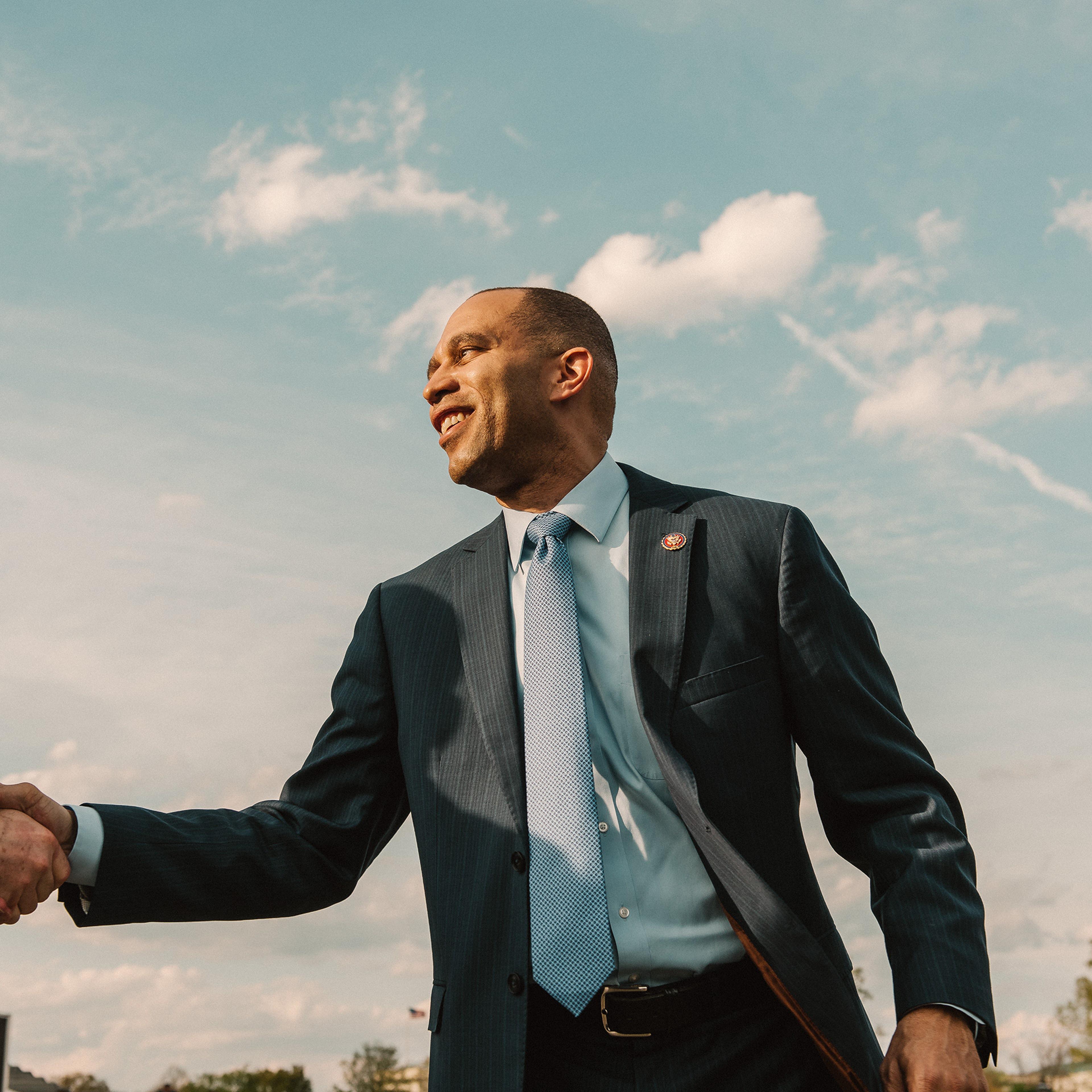 Representative Hakeem Jeffries on the grounds of the U.S. Capitol in Washington, D.C. on April 9, 2019.