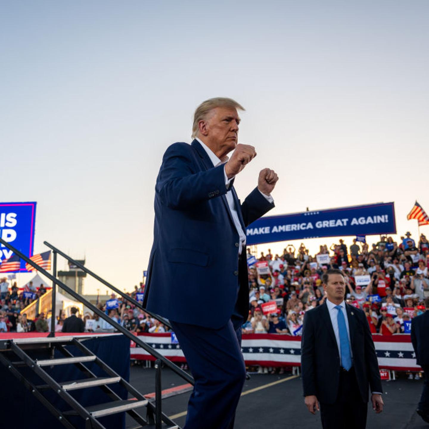 Donald Trump Holds First Rally Of 2024 Presidential Campaign