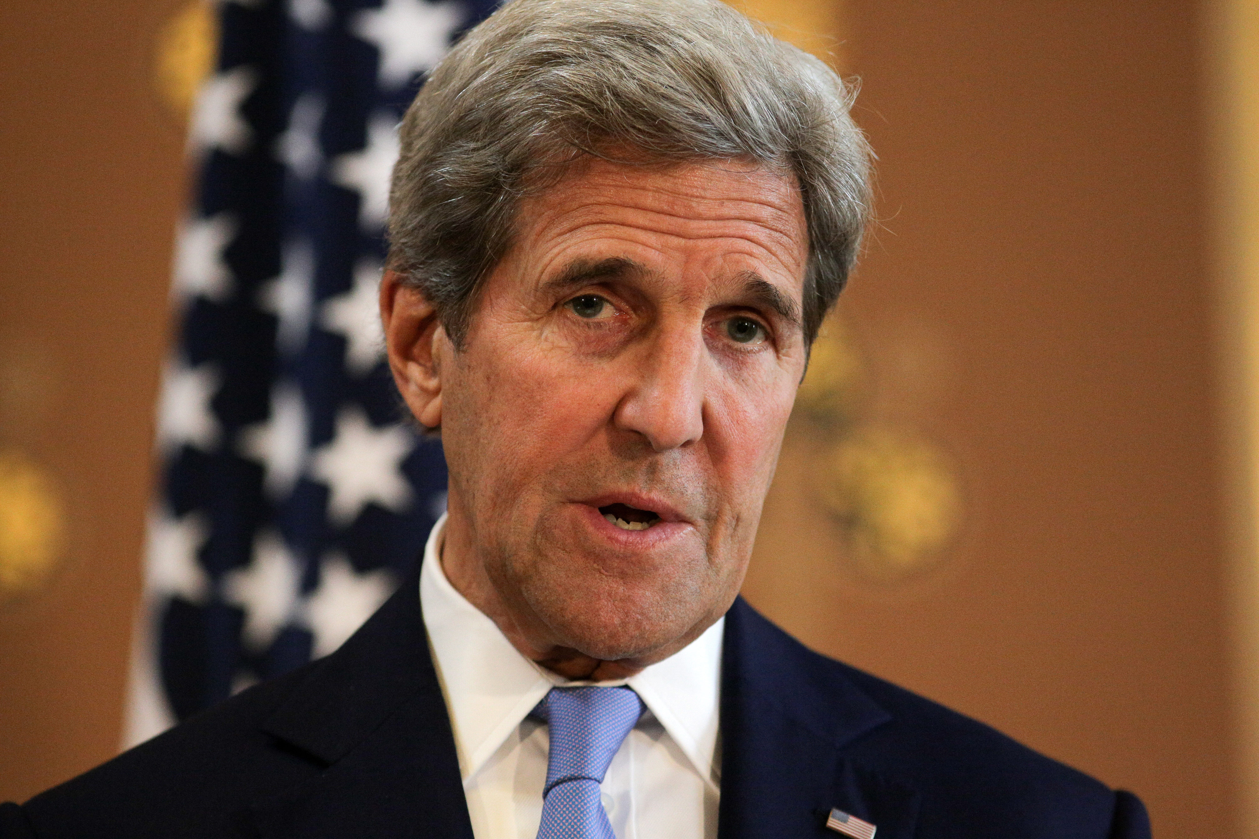 US Secretary Of State John Kerry Meets With The British Foreign Secretary