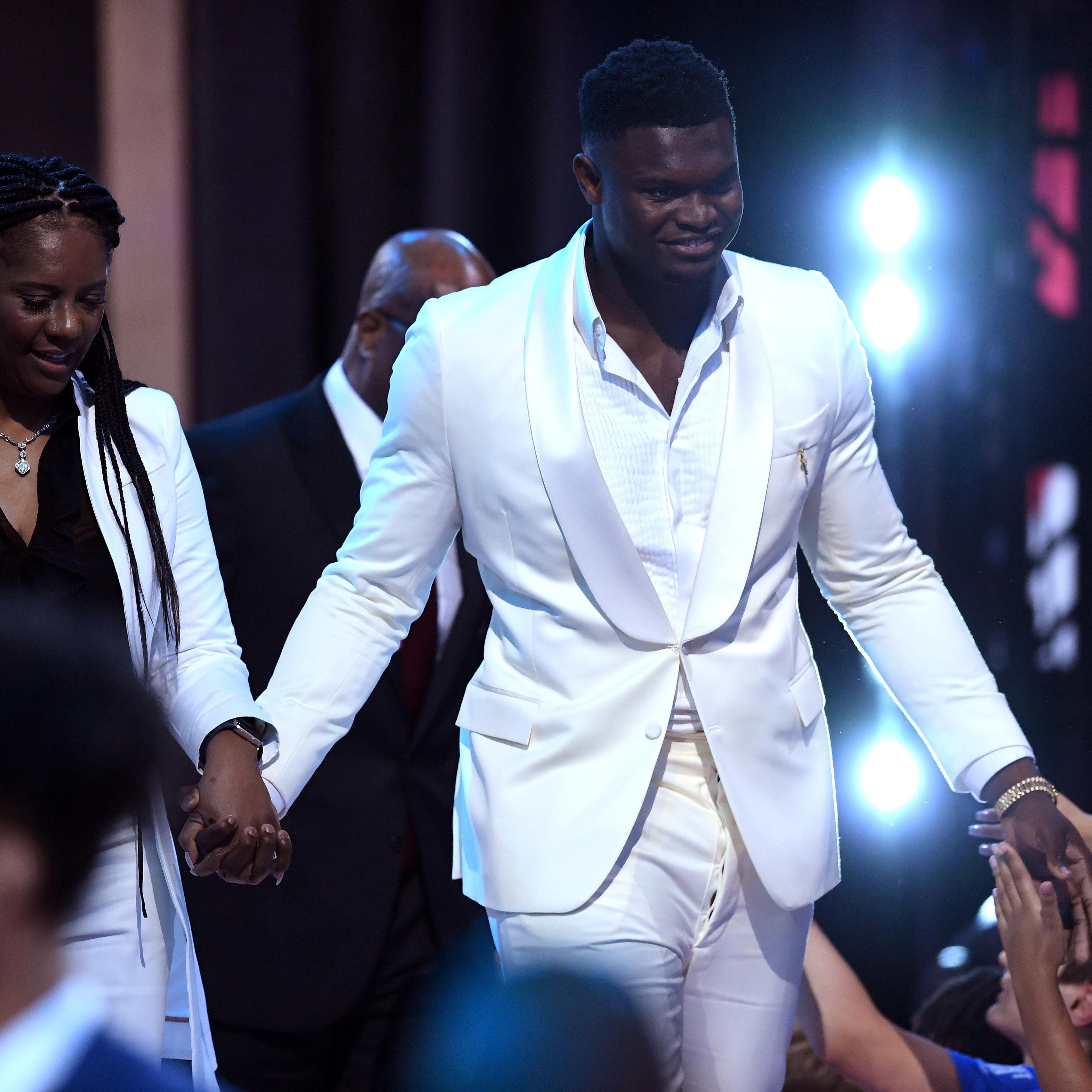 Zion Williamson gives interview at 2019 NBA Draft