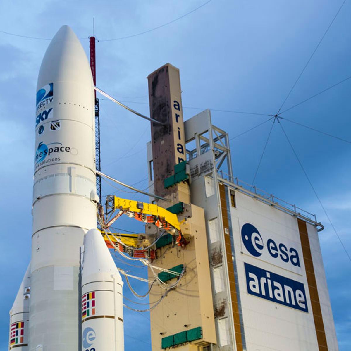Ariane rocket launch directv satellite