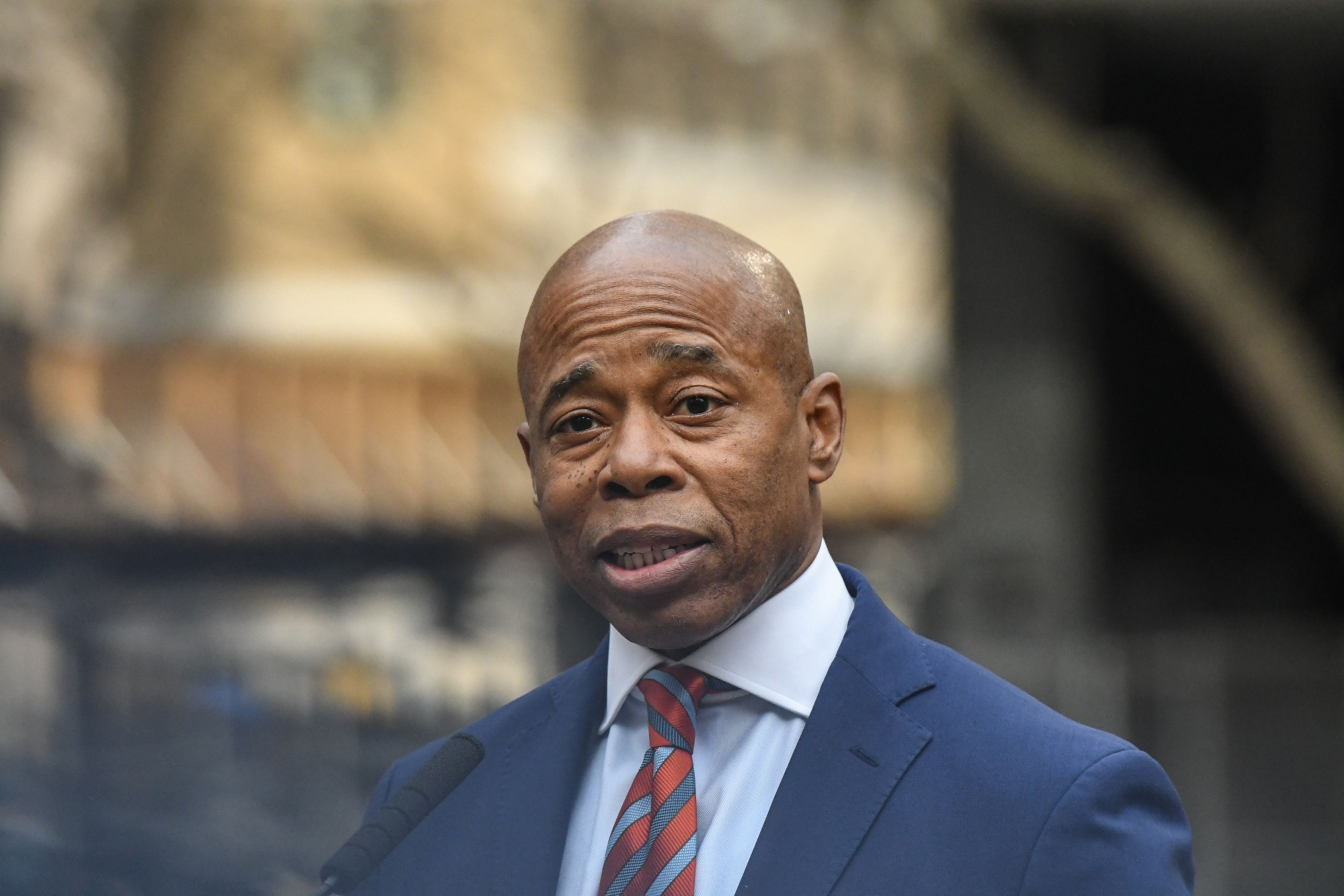 New York City Mayor Eric Adams Hold Press Briefing