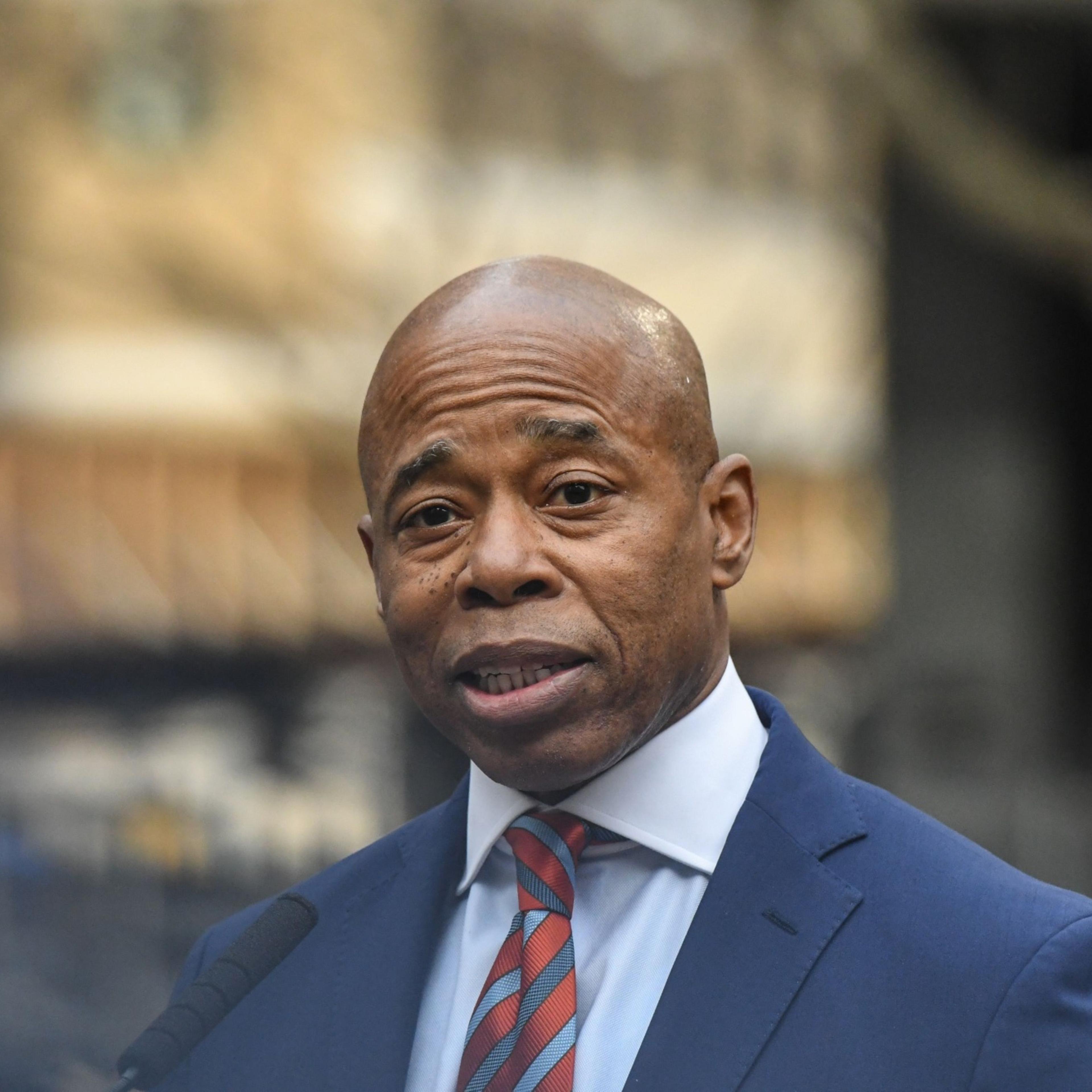 New York City Mayor Eric Adams Hold Press Briefing