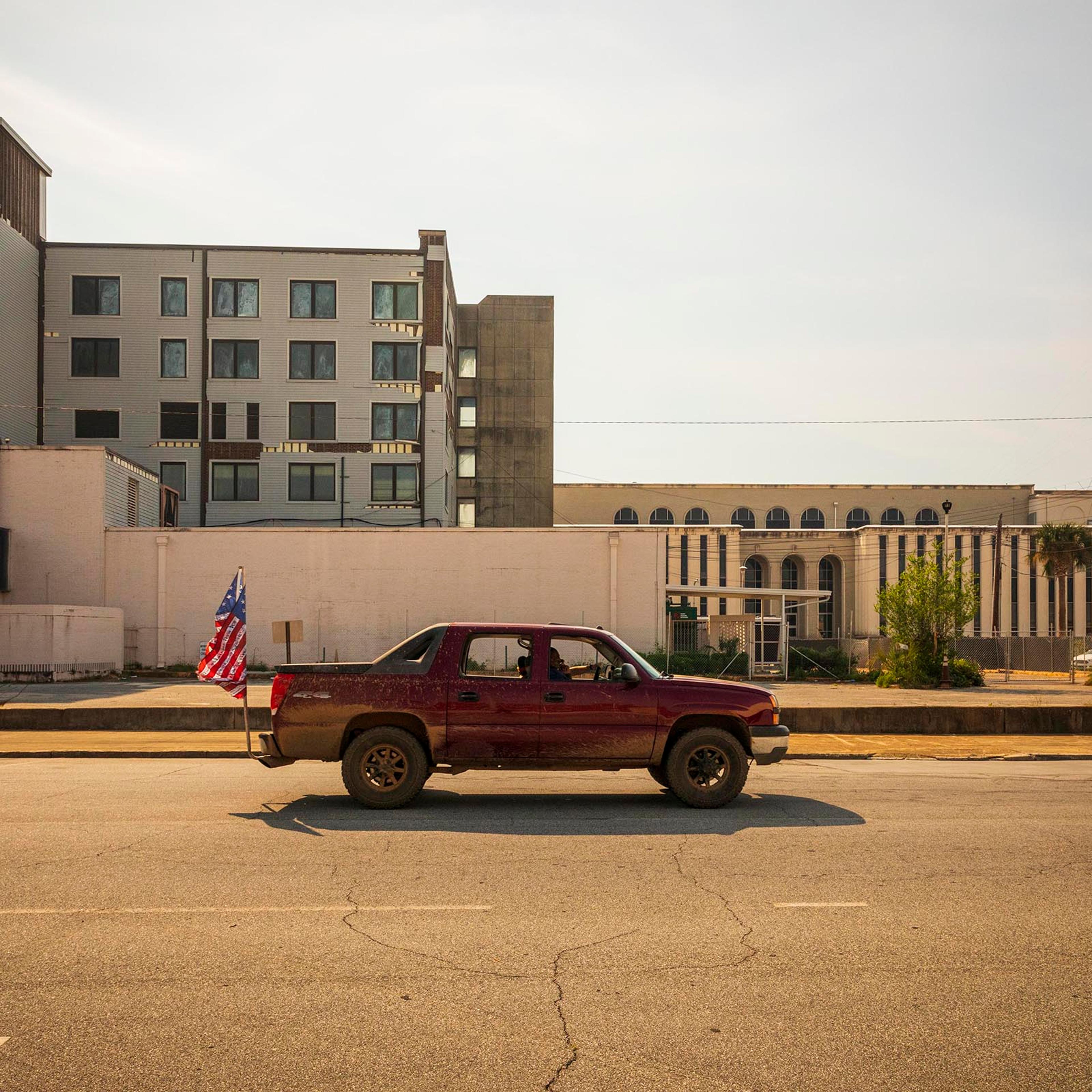 A quiet downtown Albany, Georgia on Friday, March 27, 2020.