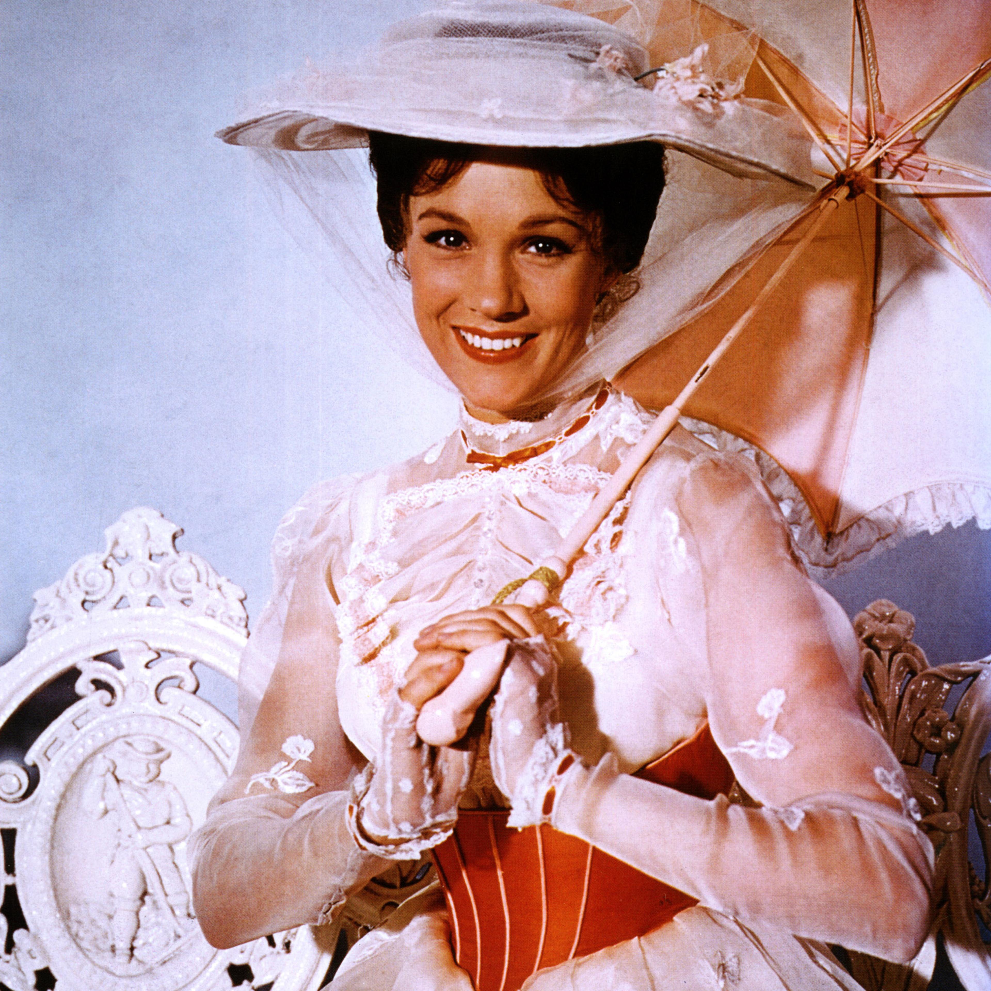 UNSPECIFIED - JANUARY 01: (AUSTRALIA OUT) Photo of English actress Julie Andrews dressed as the title character from the 1964 film Mary Poppins. (Photo by GAB Archive/Redferns)