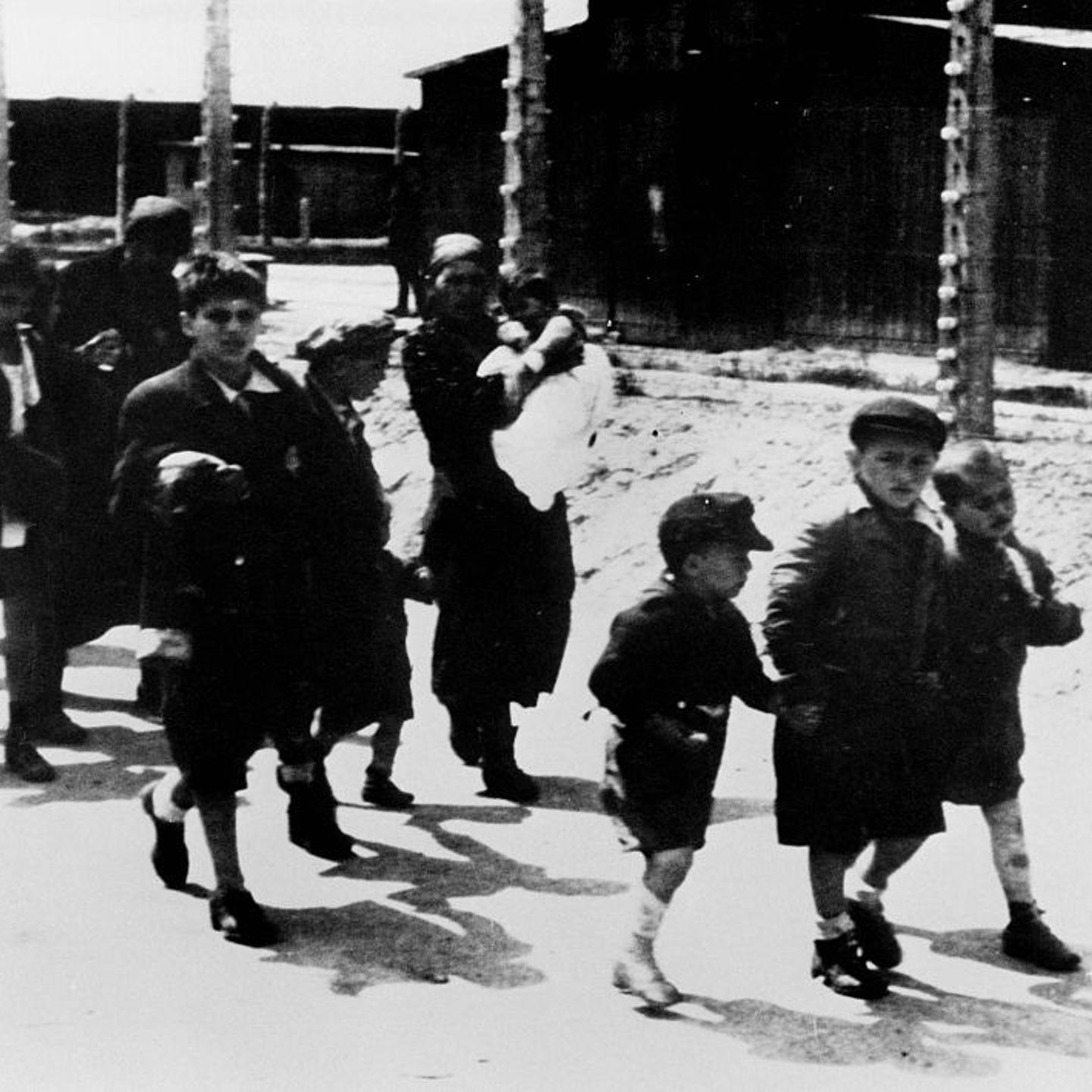 Deported Jewish Children Walking