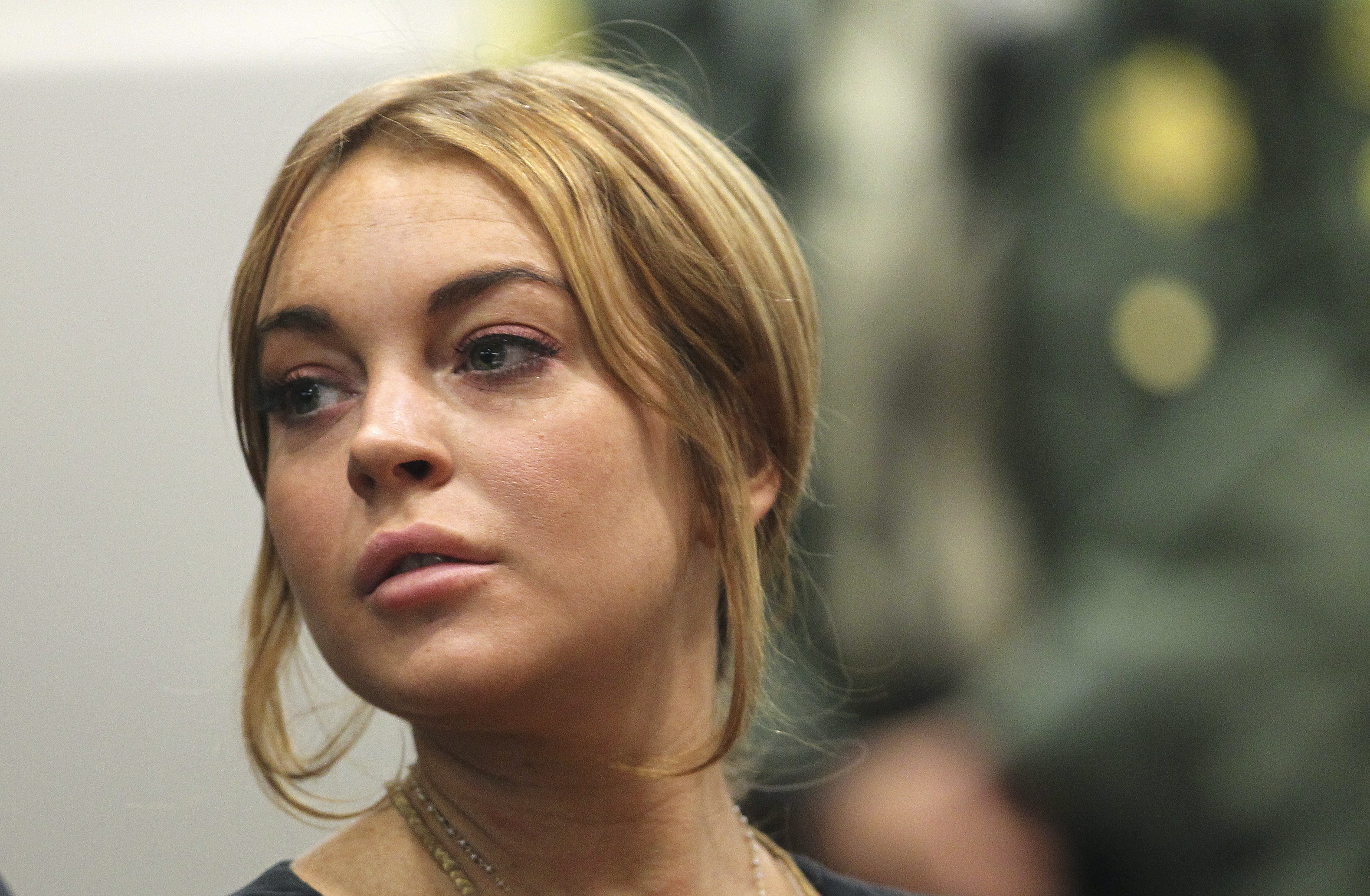 Lohan attends a probation violation hearing at Airport Branch Courthouse in Los Angeles