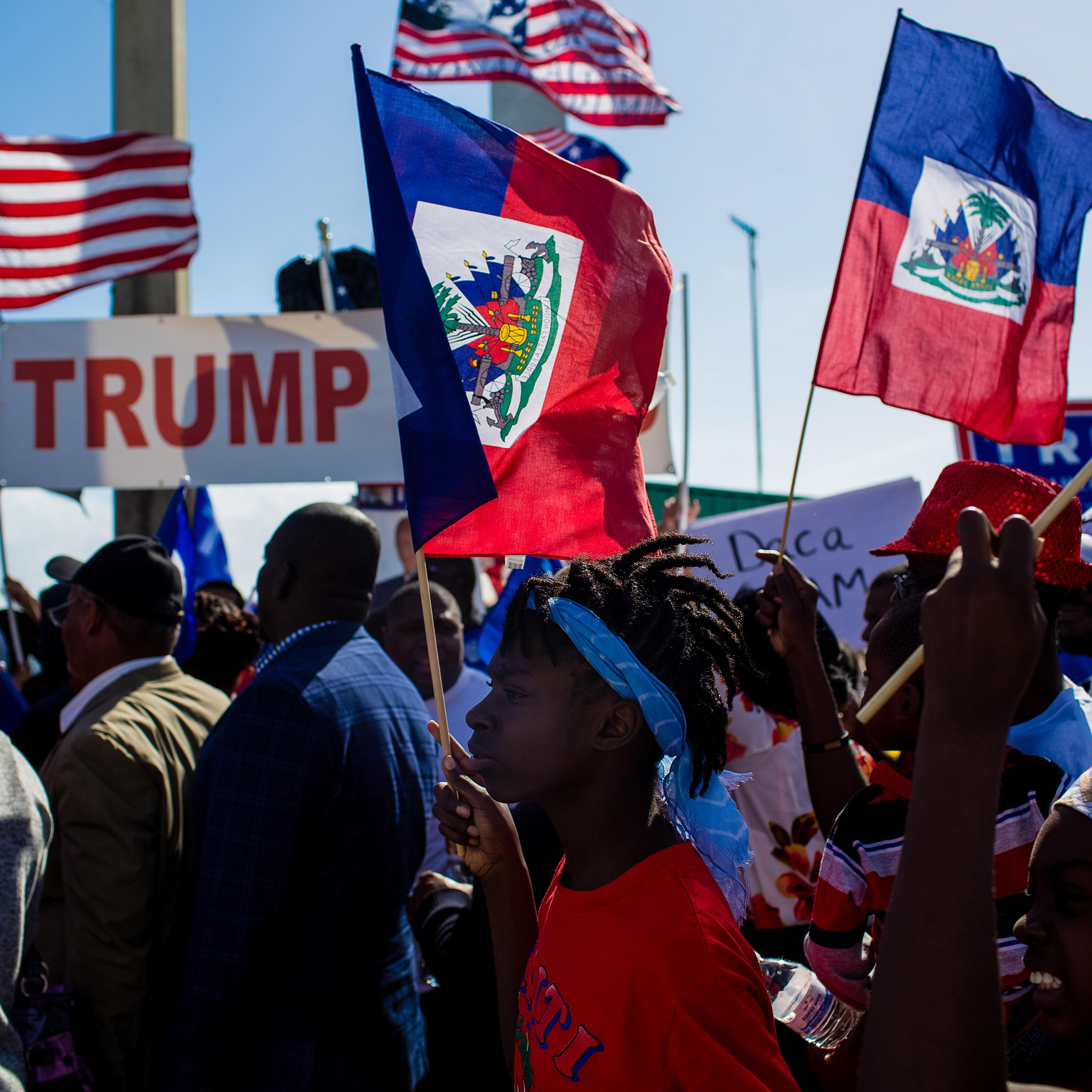 Demonstrators Attend A Protest Against President Trump At Mar-a-Lago
