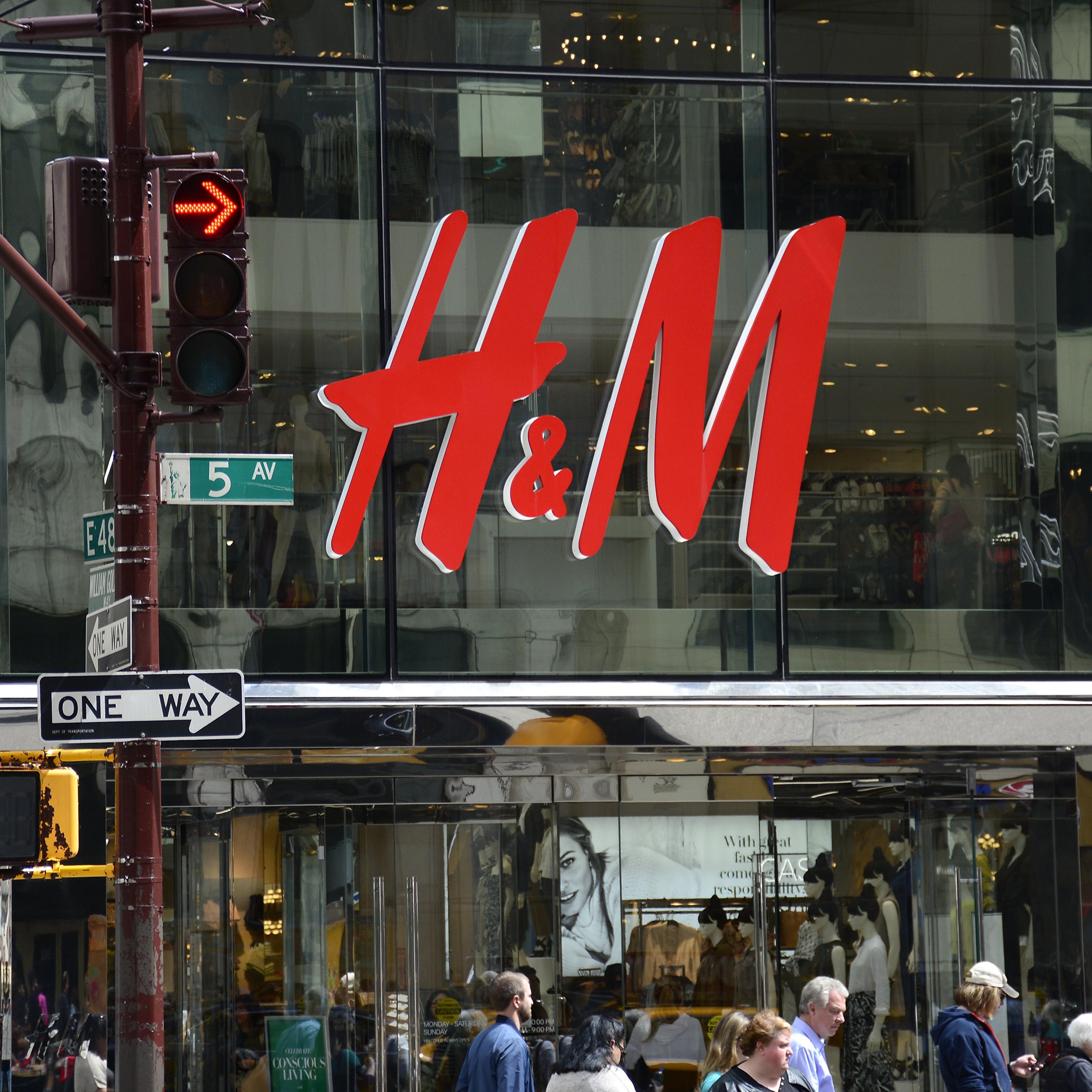 The H&M clothing store on Fifth Avenue in Midtown Manhattan in New York City on April 26, 2015.