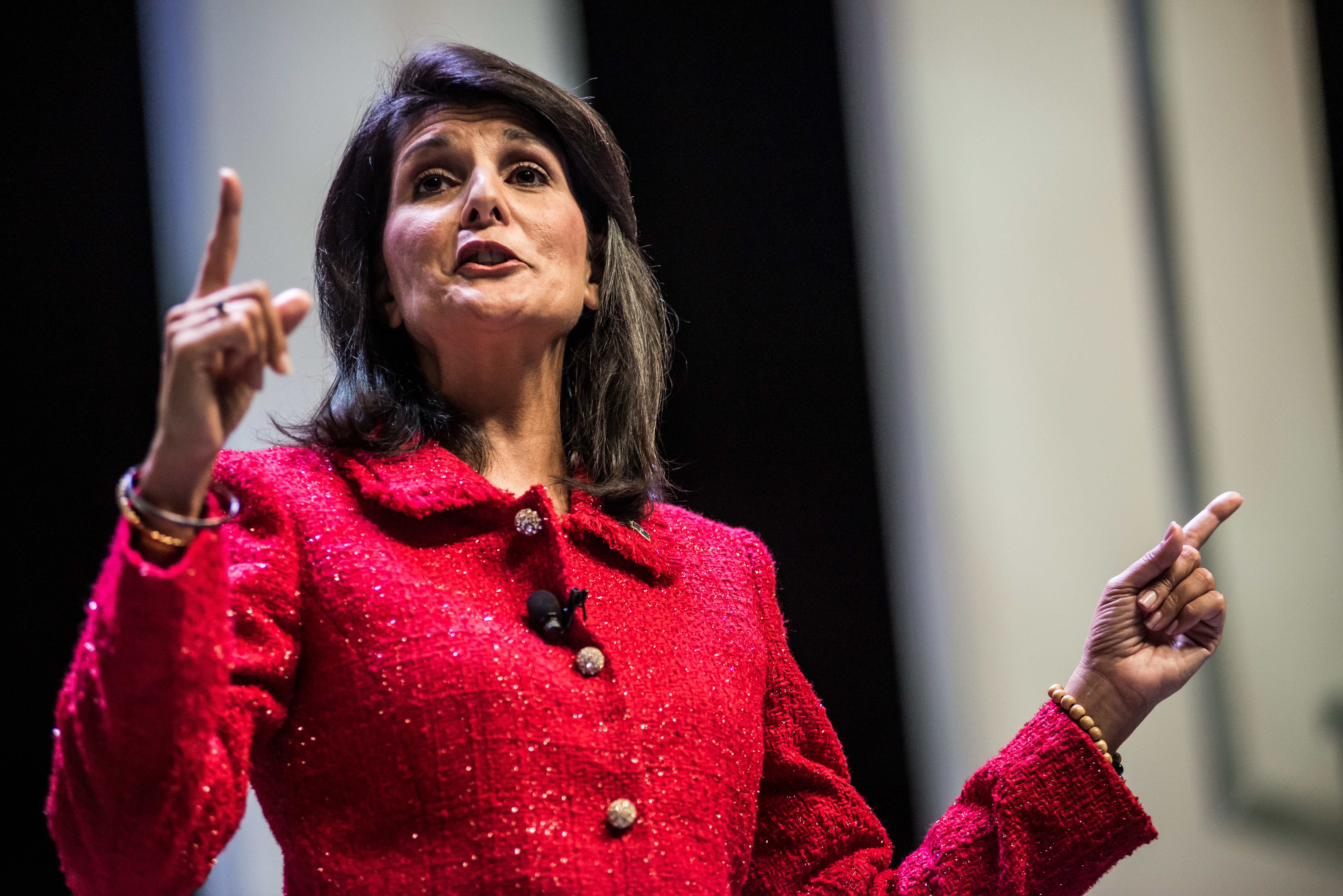 Nikki Haley speaks on Sept. 18, 2015 in Greenville, S.C.