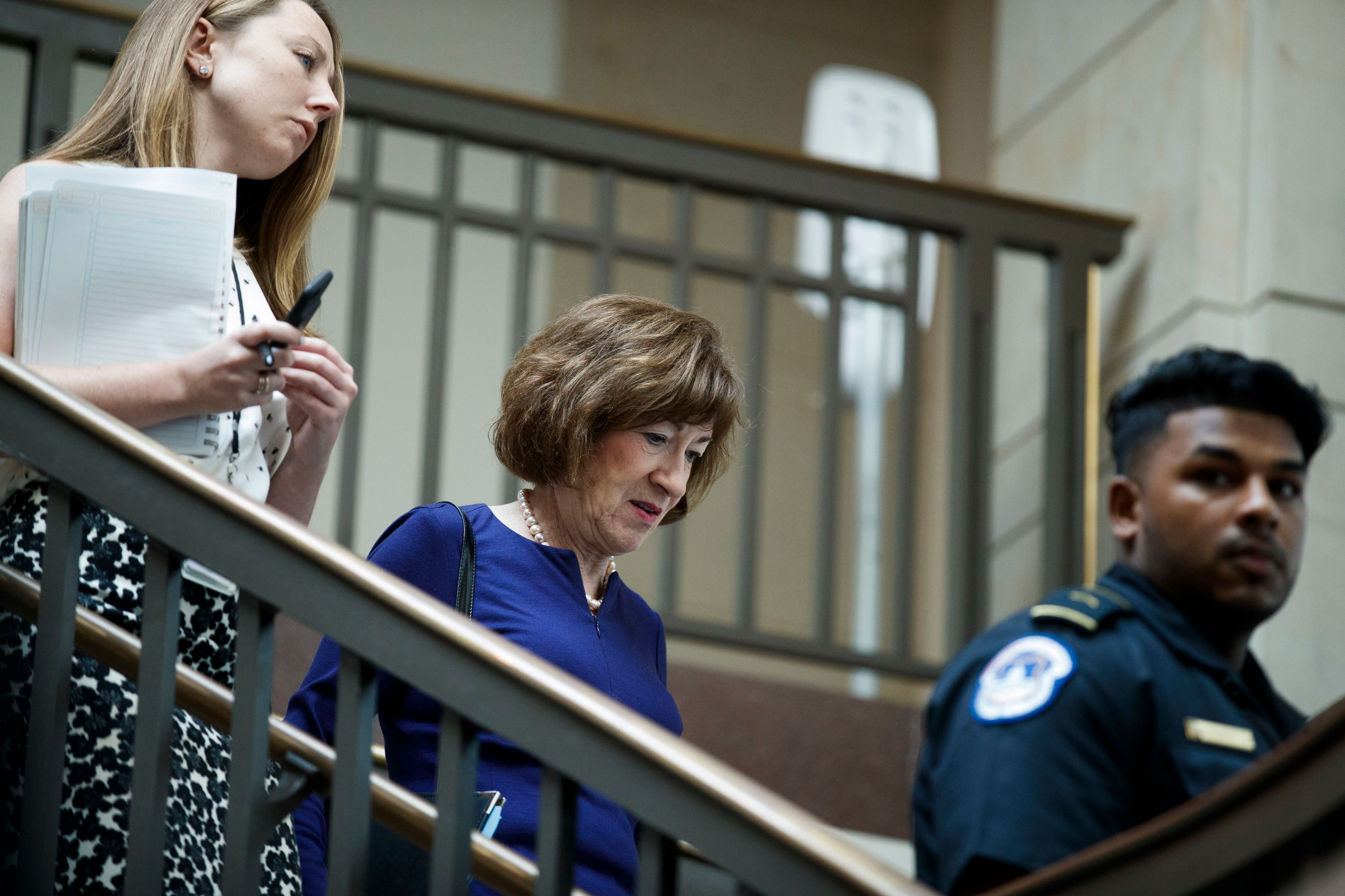 Members of the Senate review the FBI report on Supreme Court nominee Judge Brett Kavanaugh, Washington, USA - 04 Oct 2018