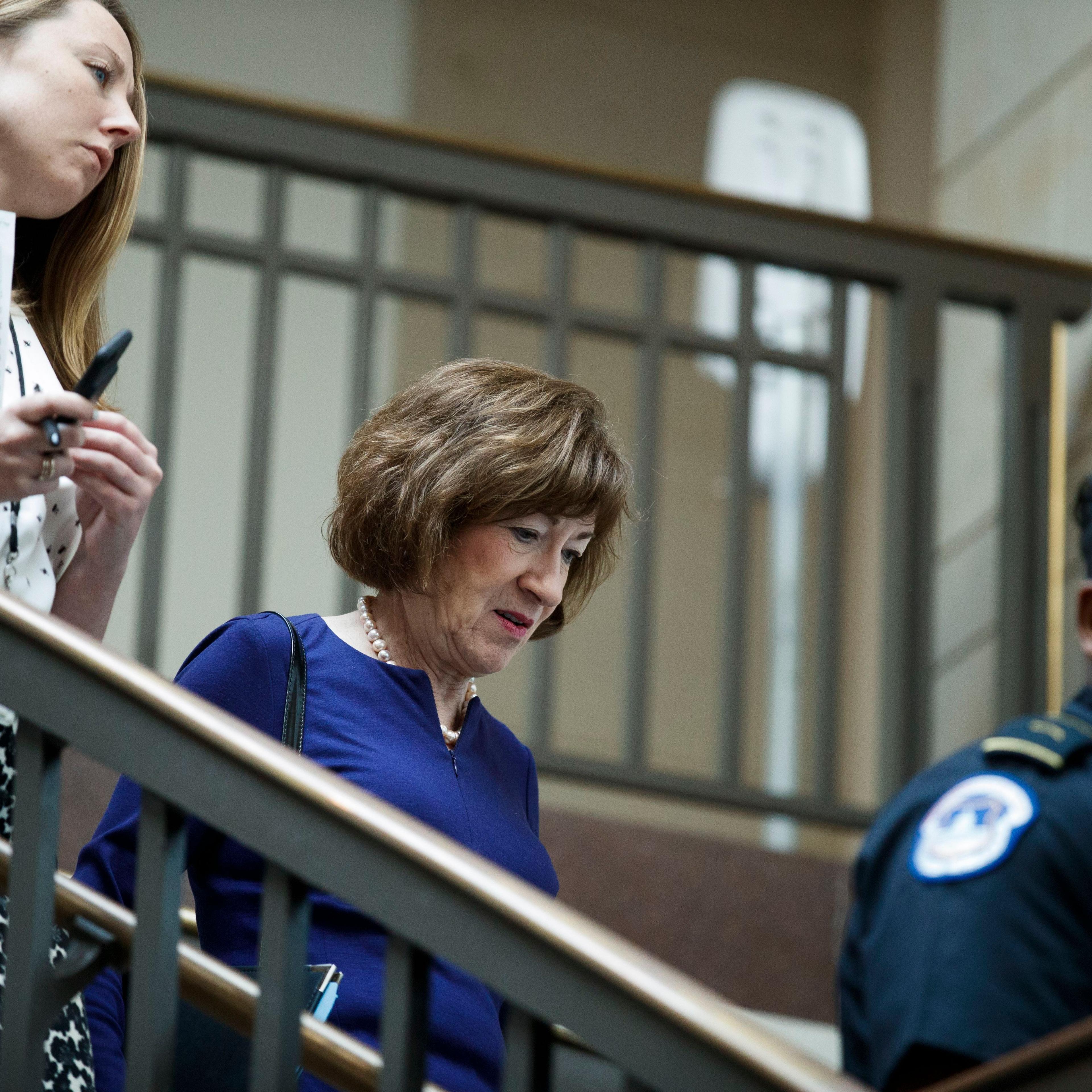 Members of the Senate review the FBI report on Supreme Court nominee Judge Brett Kavanaugh, Washington, USA - 04 Oct 2018