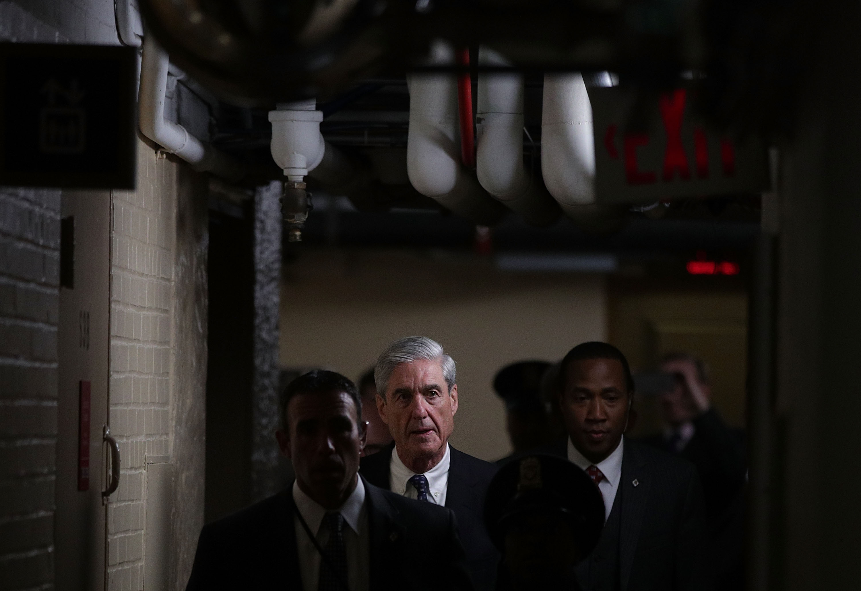 Special Prosecutor Robert Mueller Briefs Senate Intel Committee On Capitol Hill