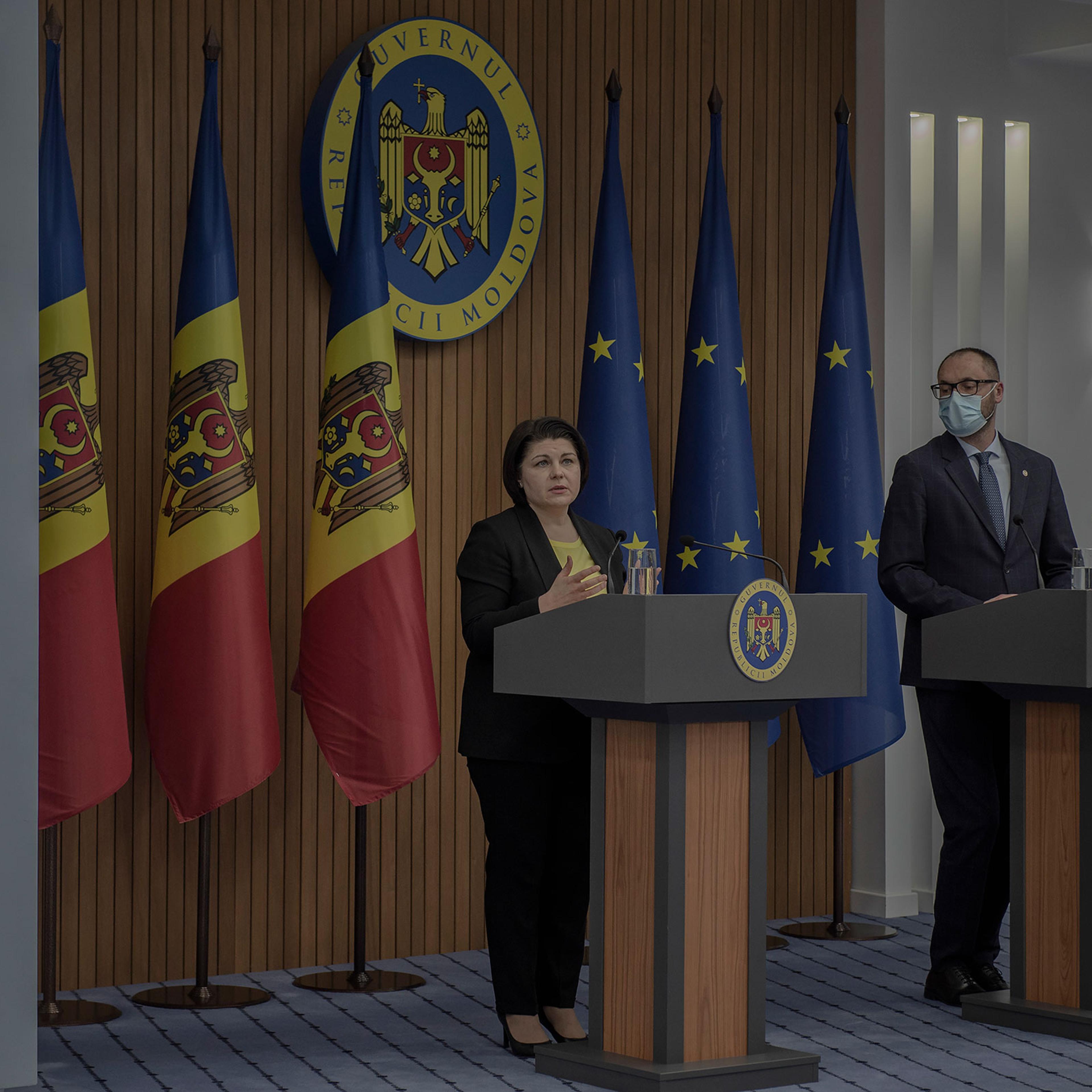 Natalia Gavrilita, the Moldovan prime minister, in Chisinau, the capital of Moldova, March 2, 2022. (Laetitia Vancon/The New York Times)