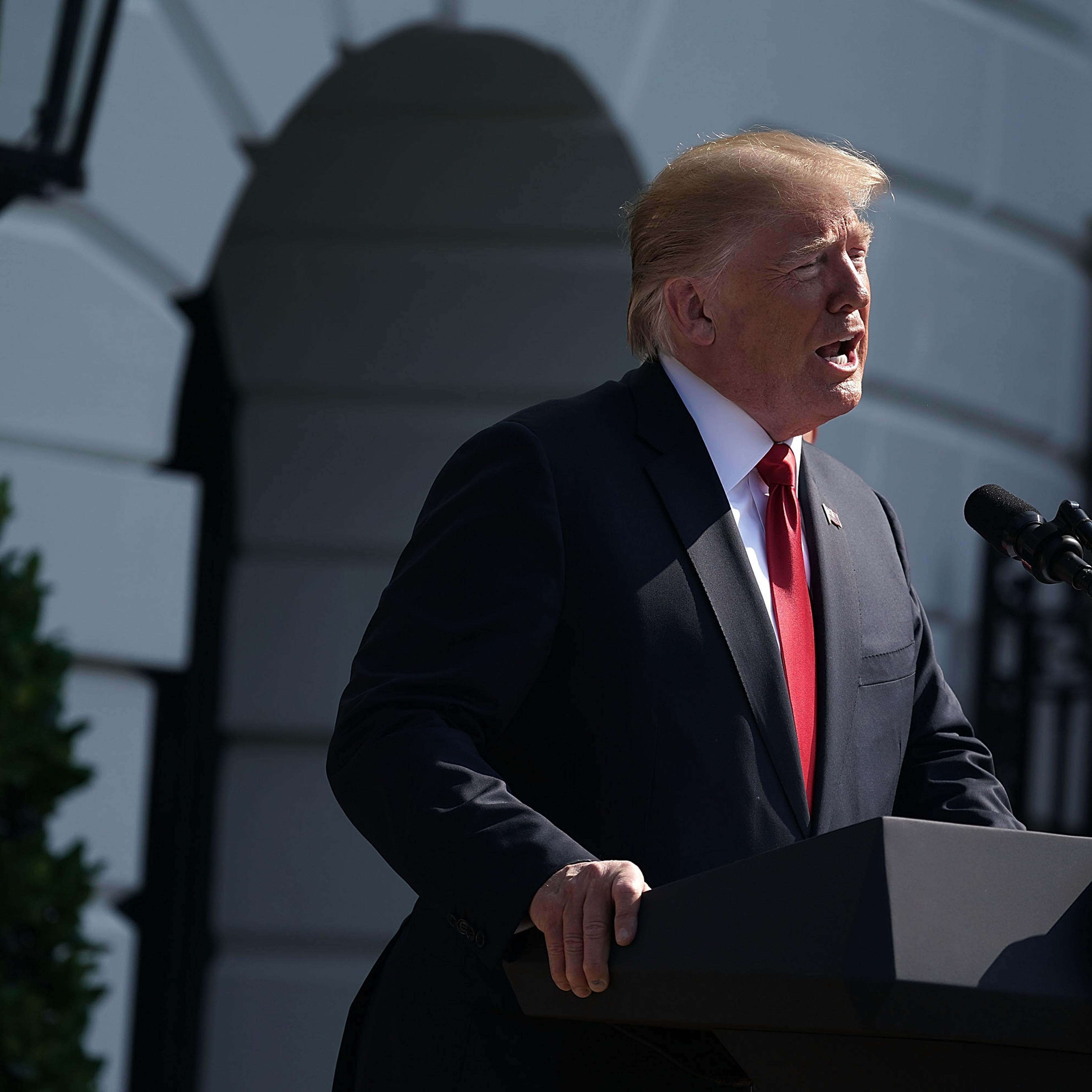 President Trump gives speech