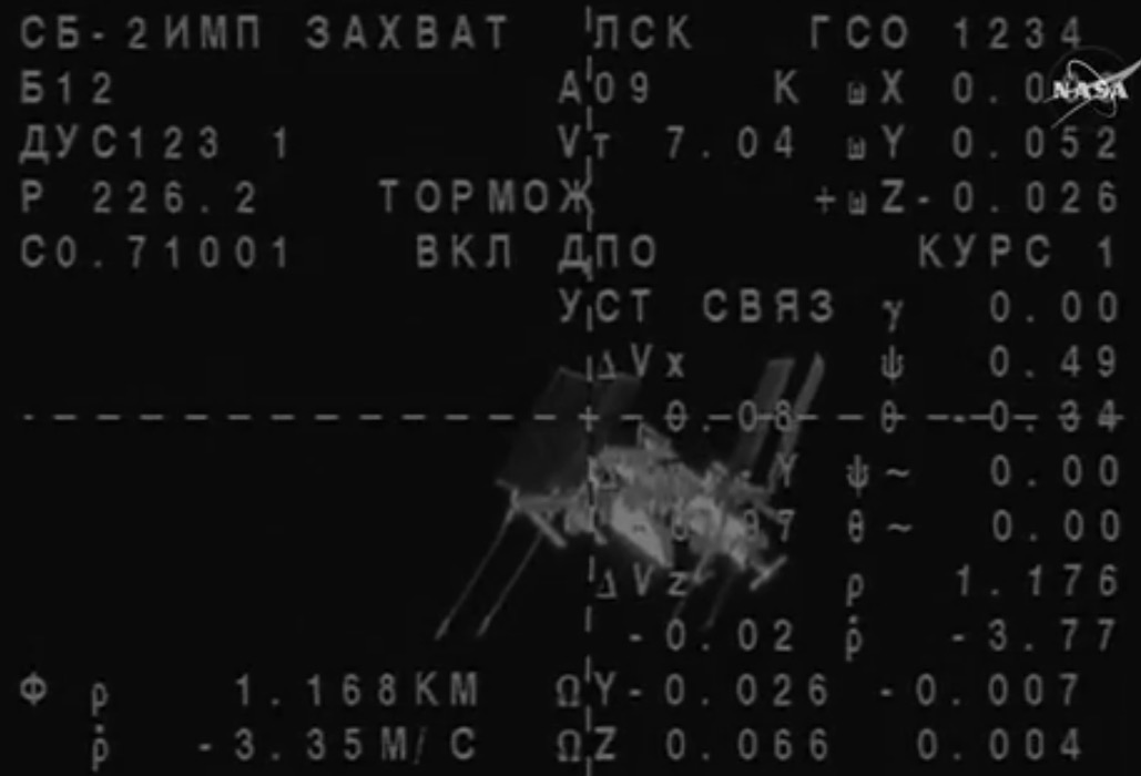 Soyuz docking with the international space station