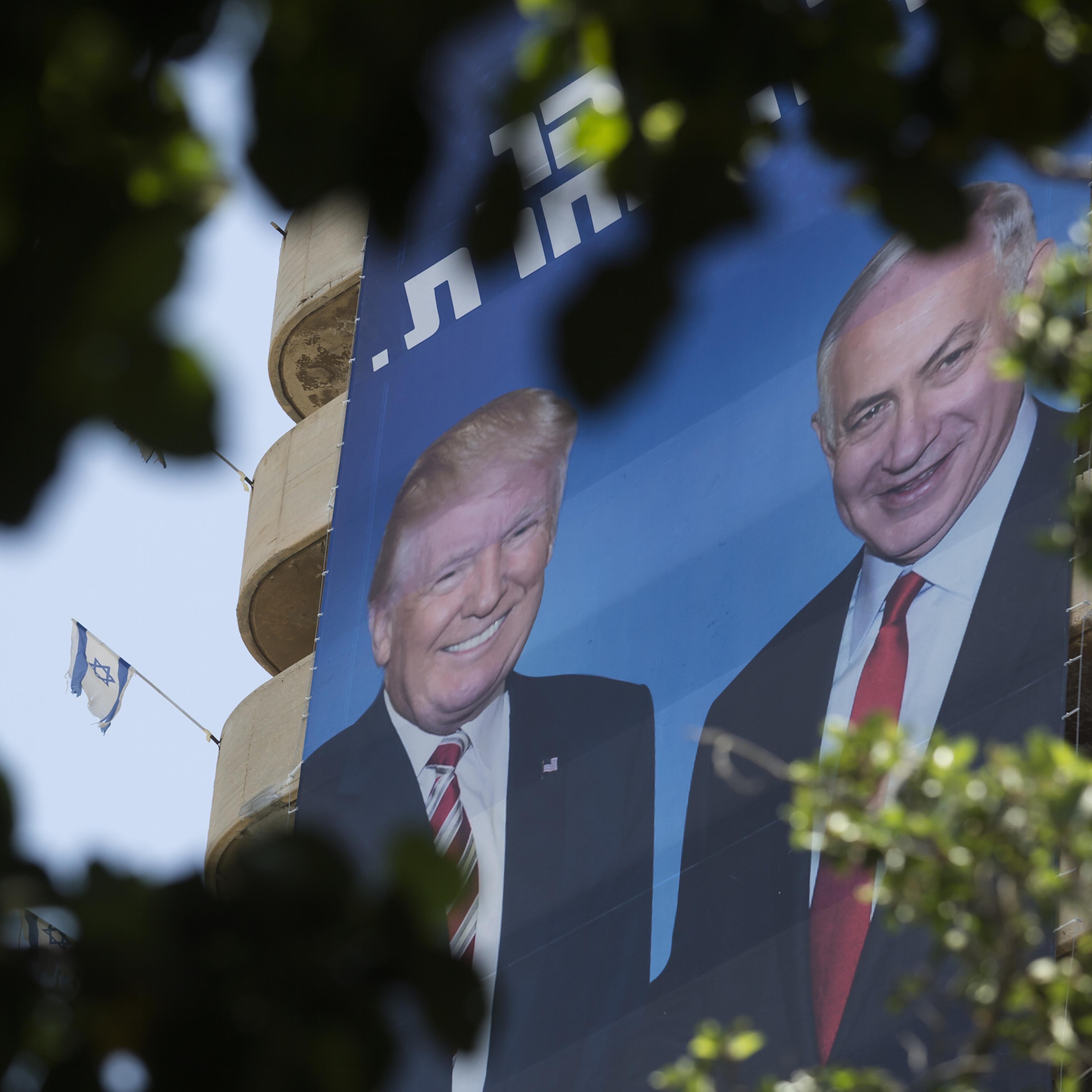 Likud Billboards Show Netanyahu Greeting Trump, Modi And Putin