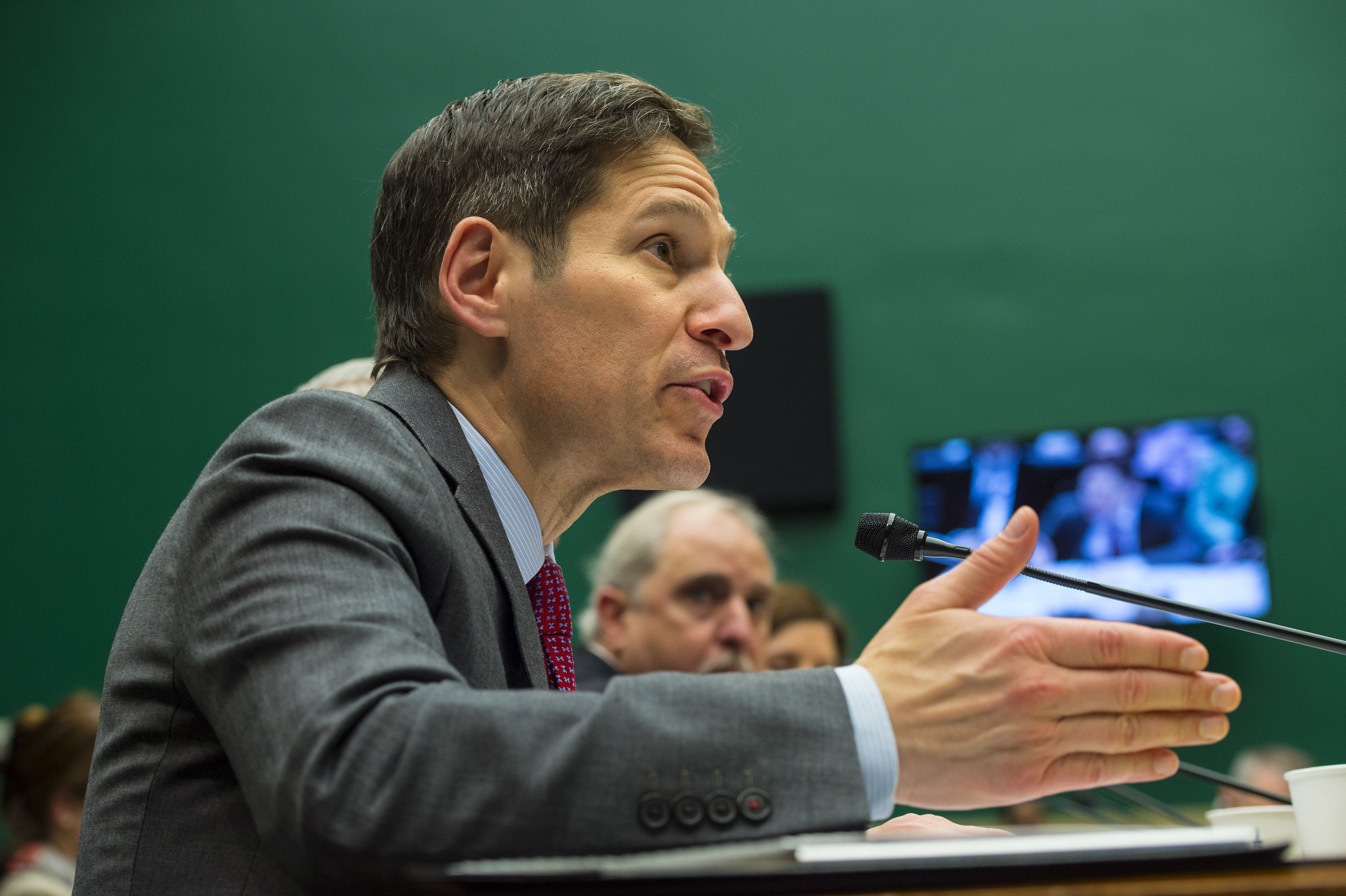 Dr. Tom Frieden, Director of the CDC, during testimony at the Rayburn House Office Building on October 16, 2014 in Washington, DC.