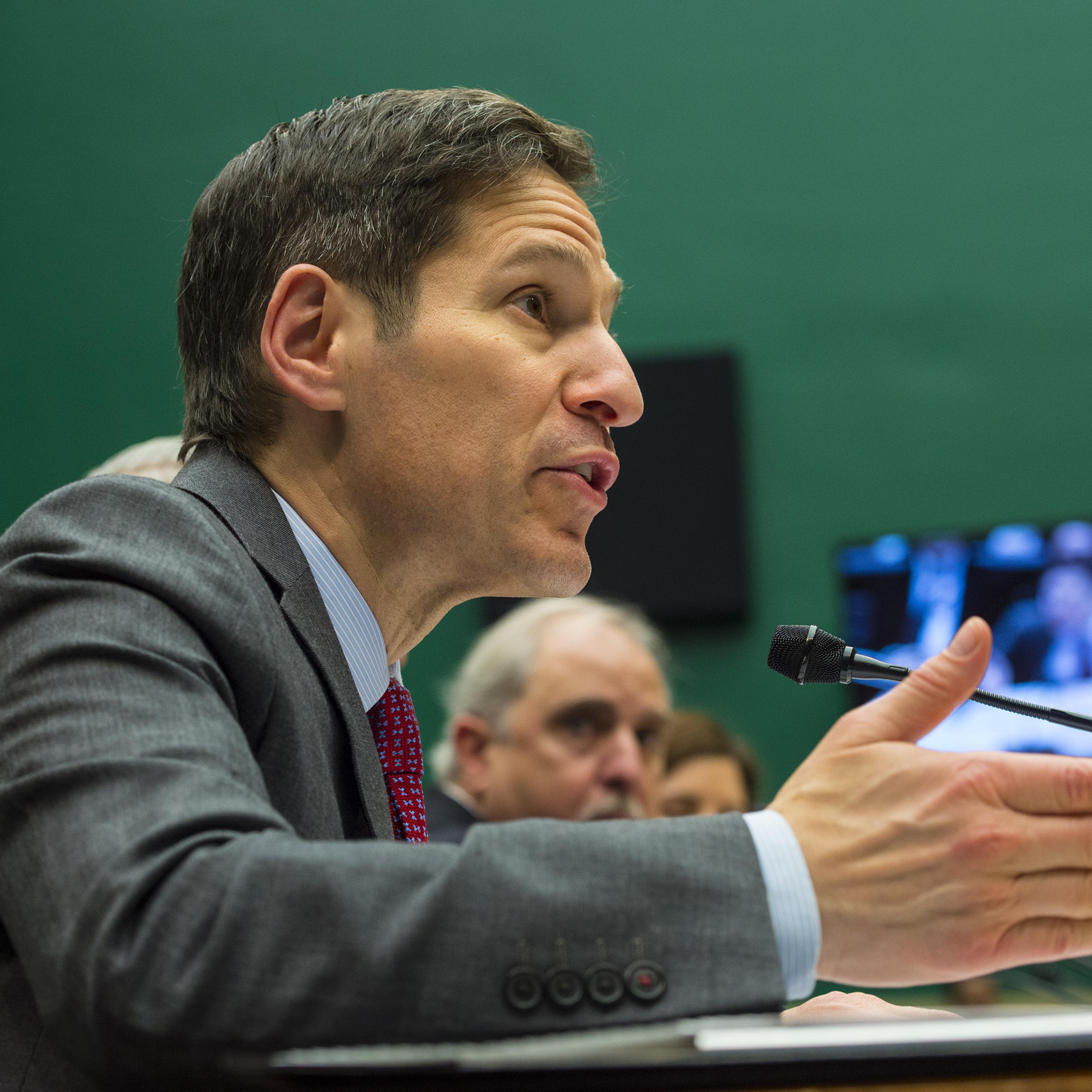 Dr. Tom Frieden, Director of the CDC, during testimony at the Rayburn House Office Building on October 16, 2014 in Washington, DC.