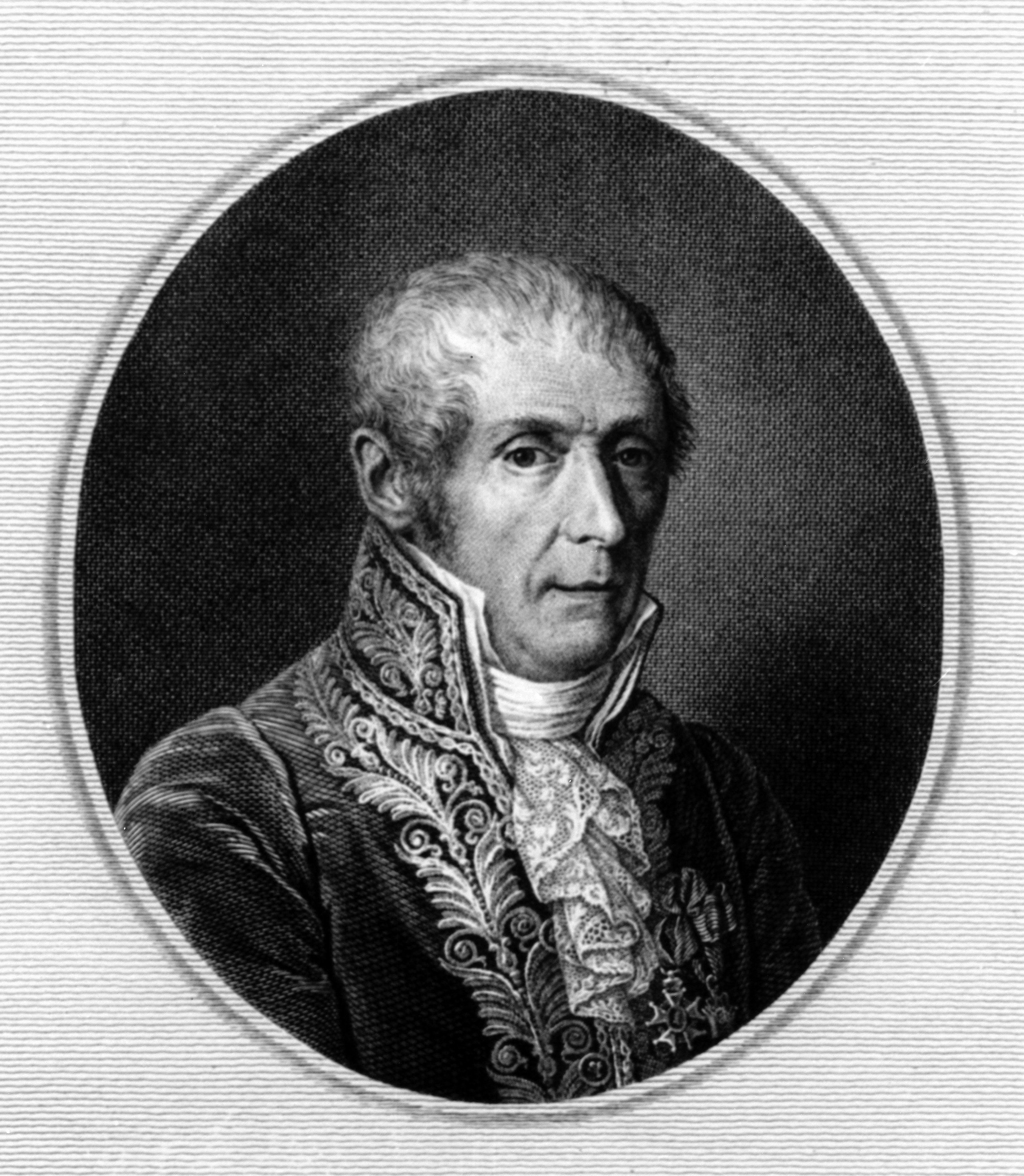 Undated picture of Italian physicist and inventor Alexander Volta (1745 - 1827)