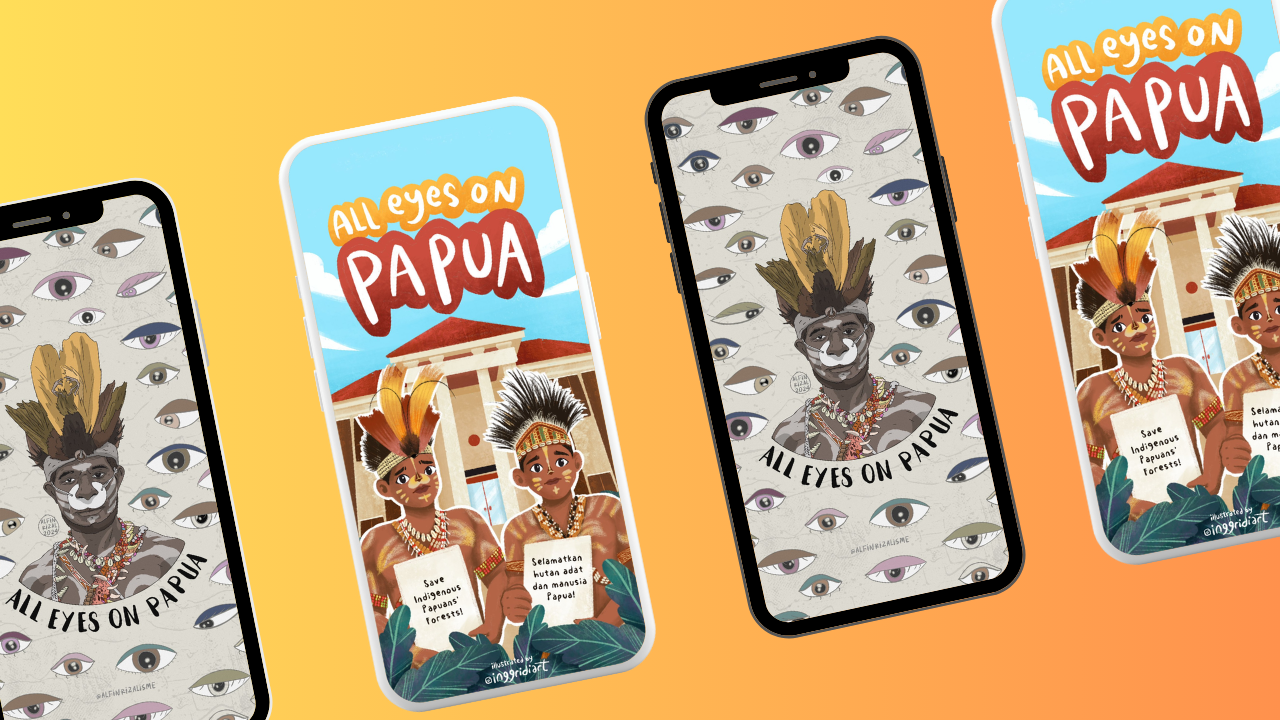 All Eyes on Papua social media posts