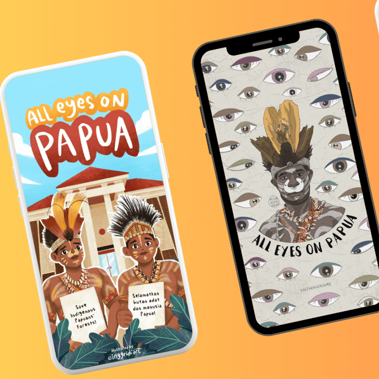 All Eyes on Papua social media posts