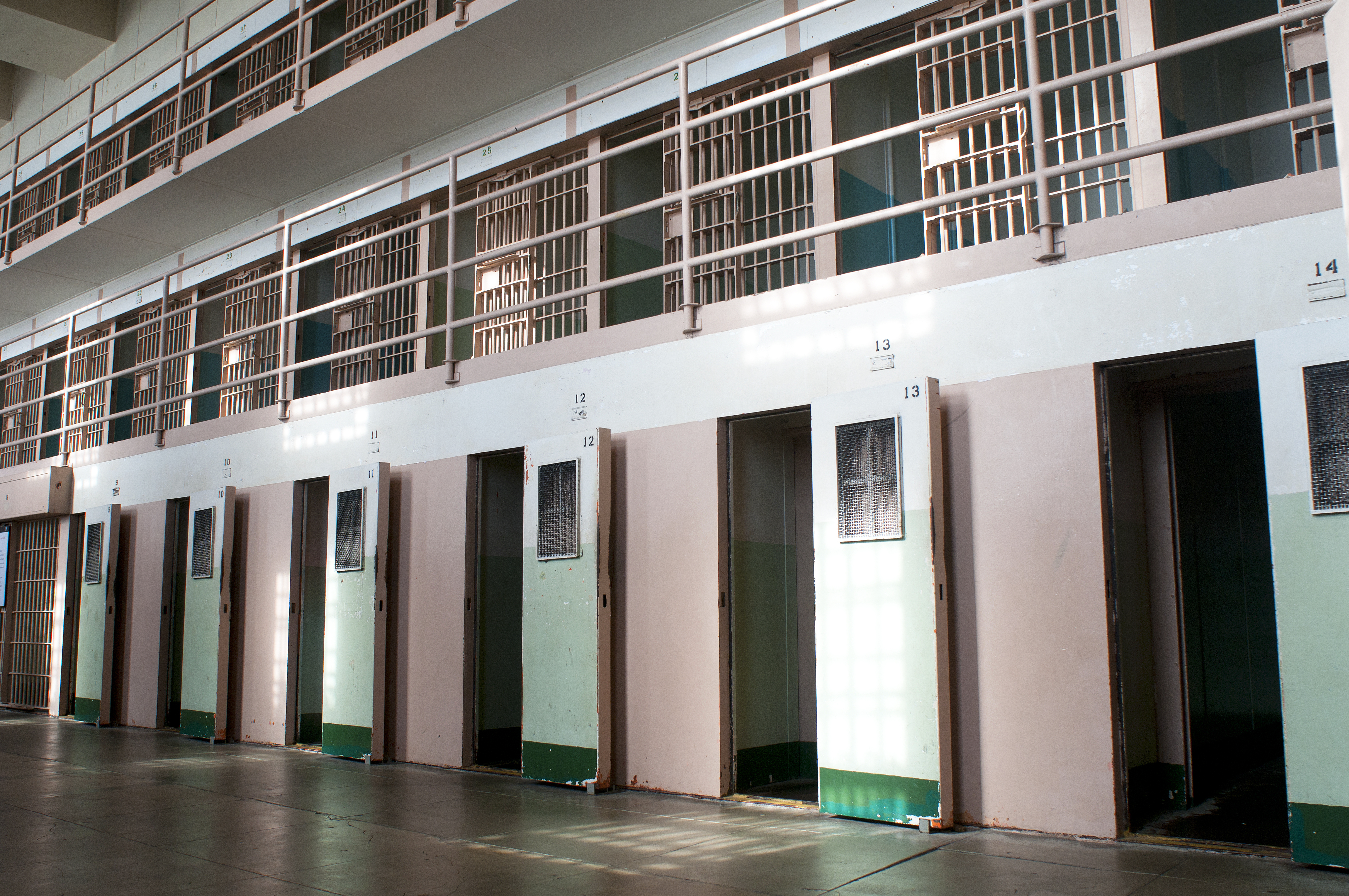 Solitary confinement cells in Alcatraz Prison