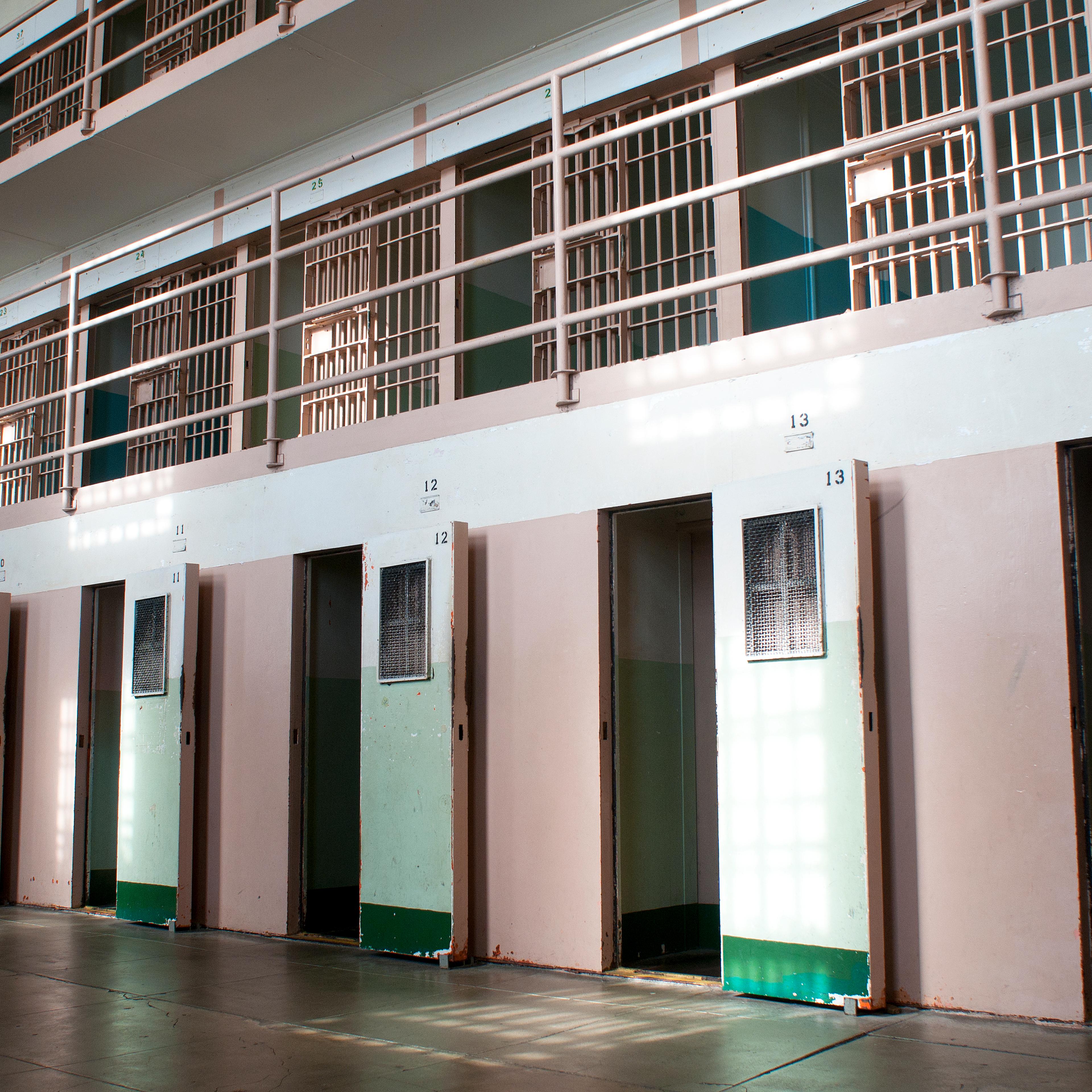 Solitary confinement cells in Alcatraz Prison