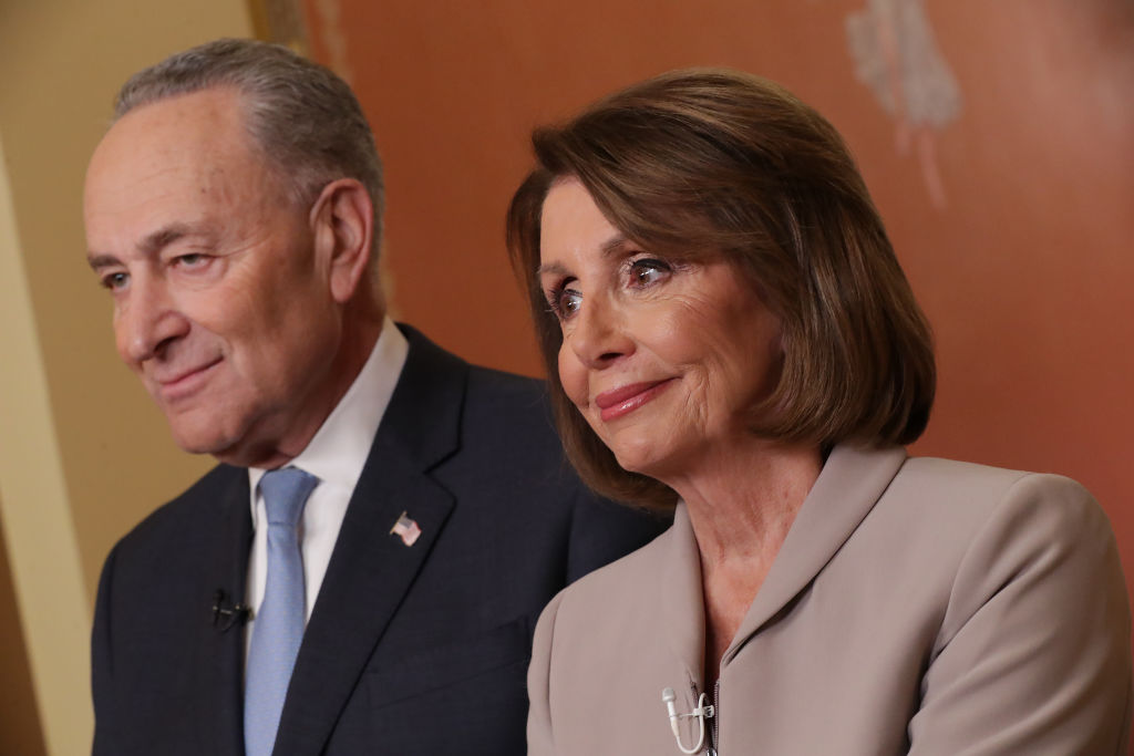 Democratic Leadership House Speaker Nancy Pelosi And Sen. Chuck Schumer Issue Response To President's Border Security Address