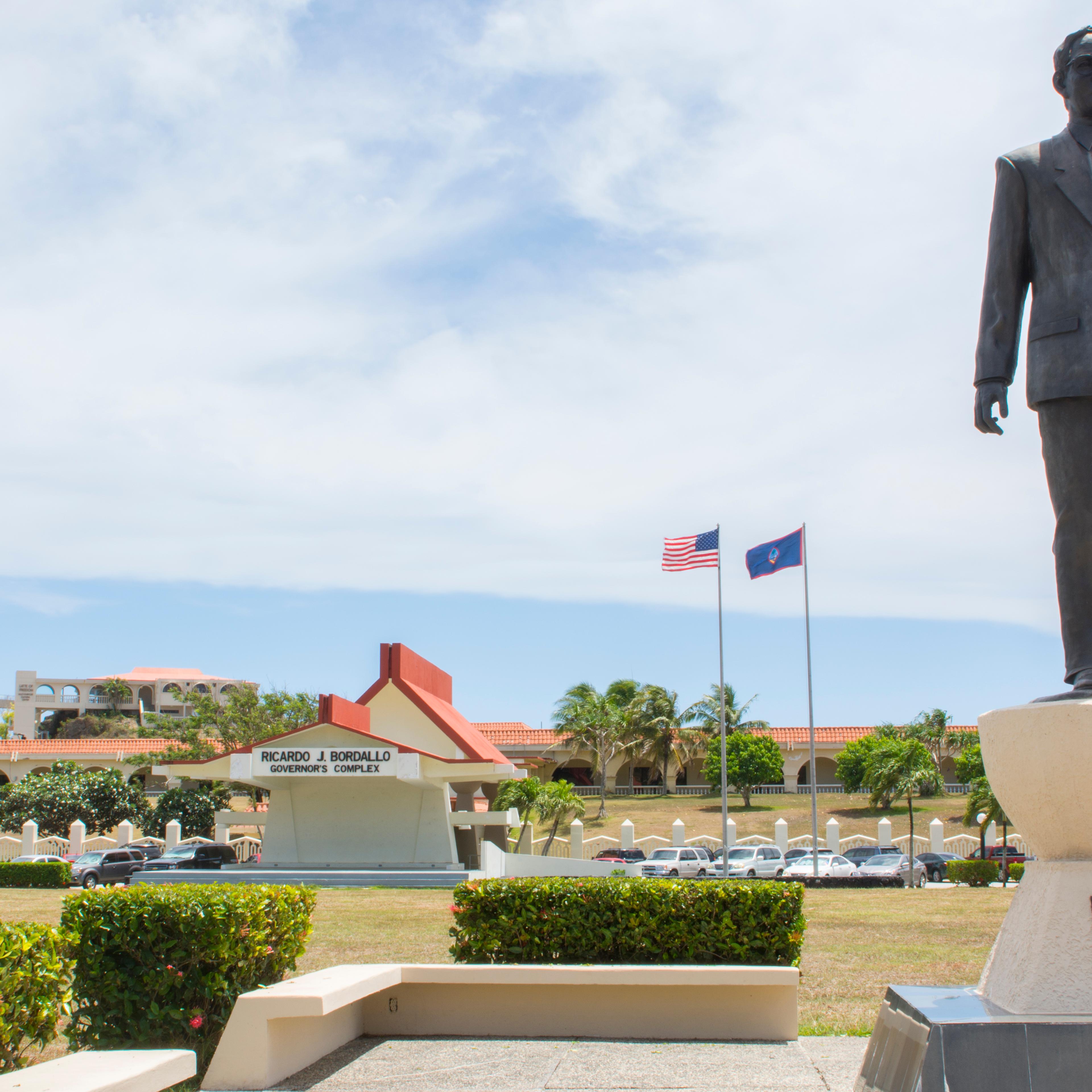 Guam USA Territory Governor's Complex in Hagatna of Ricardo J. Bordallo government