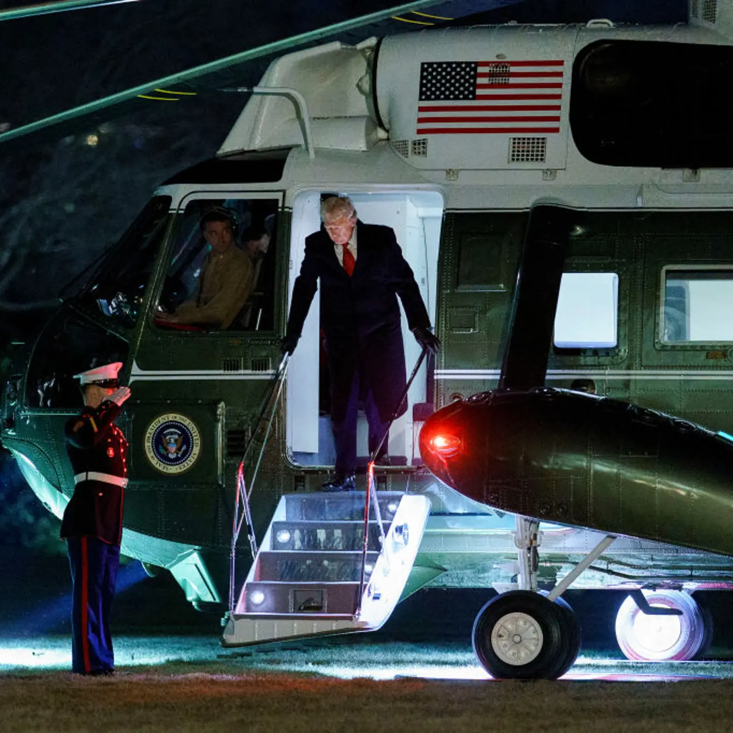 President Trump Returns To White House From Florida