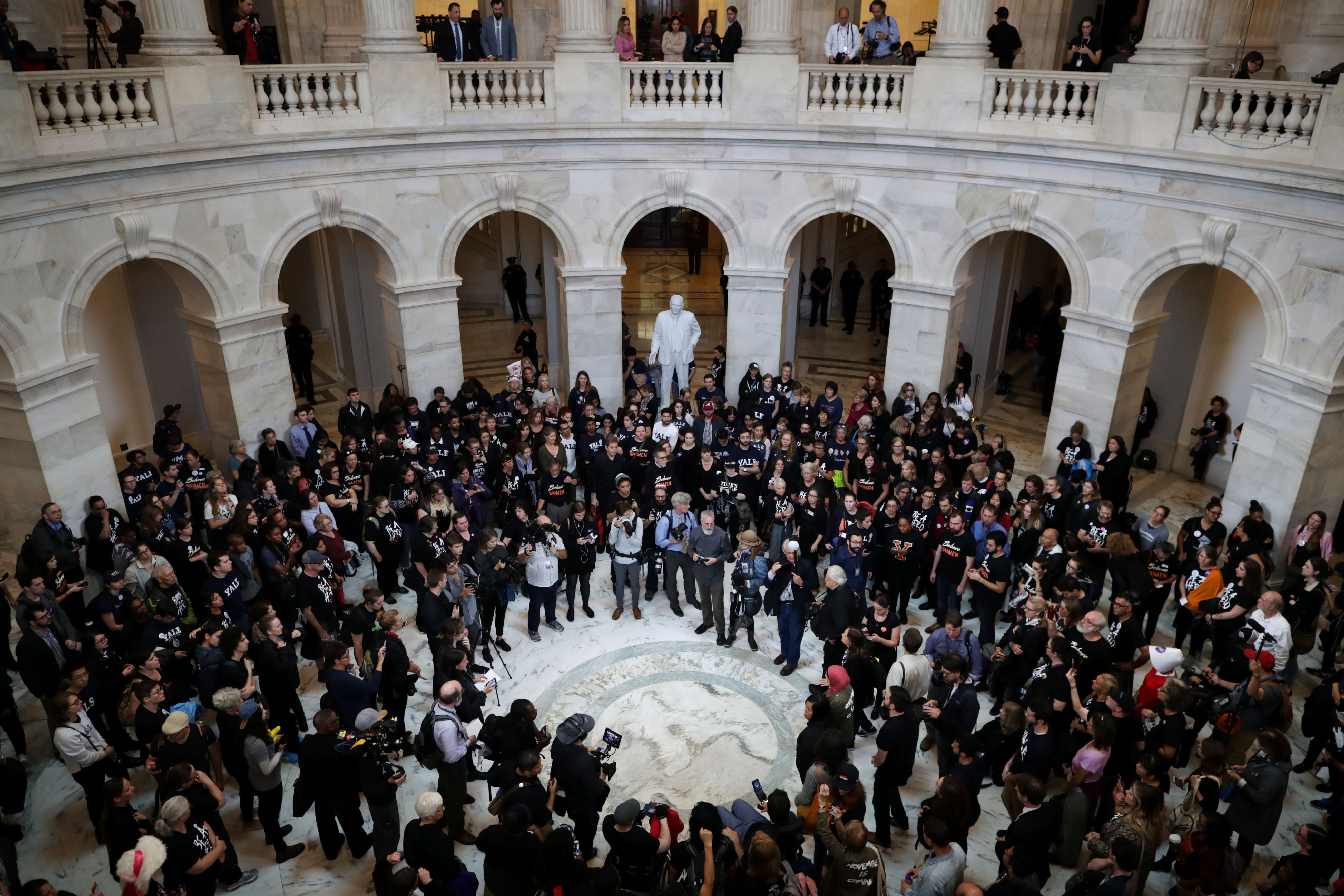 Activists March From Senate To Supreme Court In Support Of Christine Blasey Ford